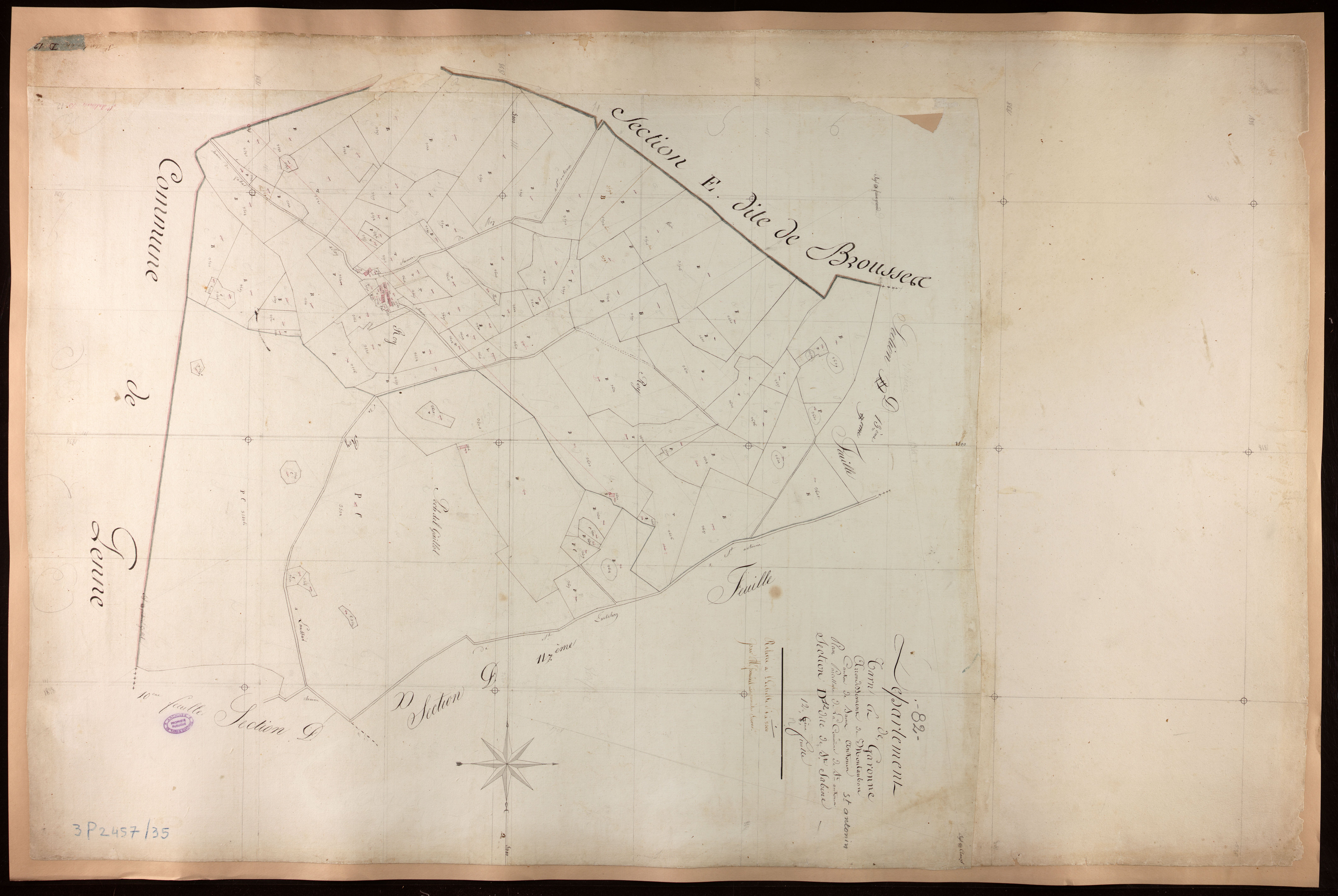 Saint-Antonin-Noble-Val - Section D - Sainte-Sabine, 12e feuille