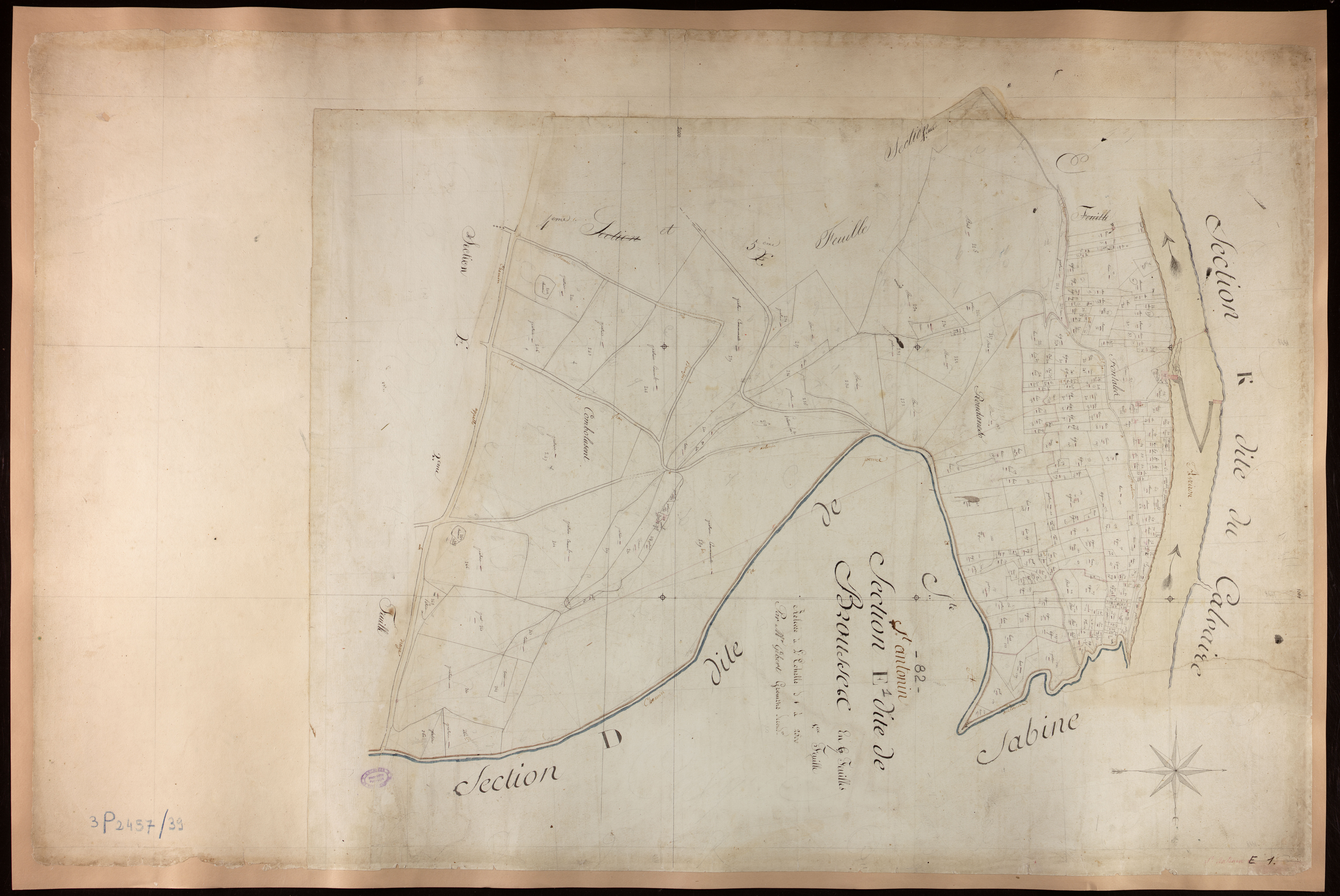 Saint-Antonin-Noble-Val - Section E - Brousses, 1ère feuille