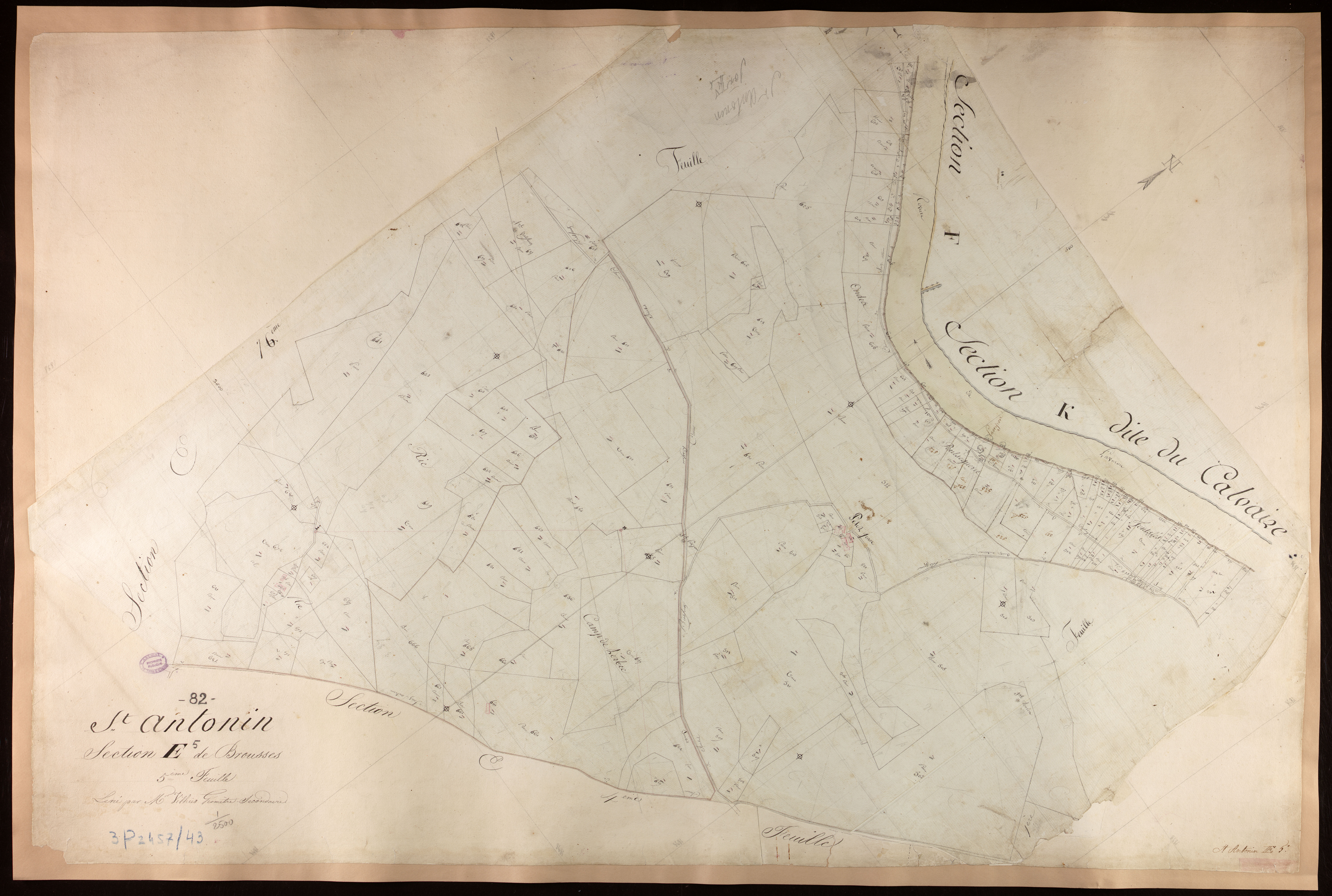 Saint-Antonin-Noble-Val - Section E - Brousses, 5e feuille