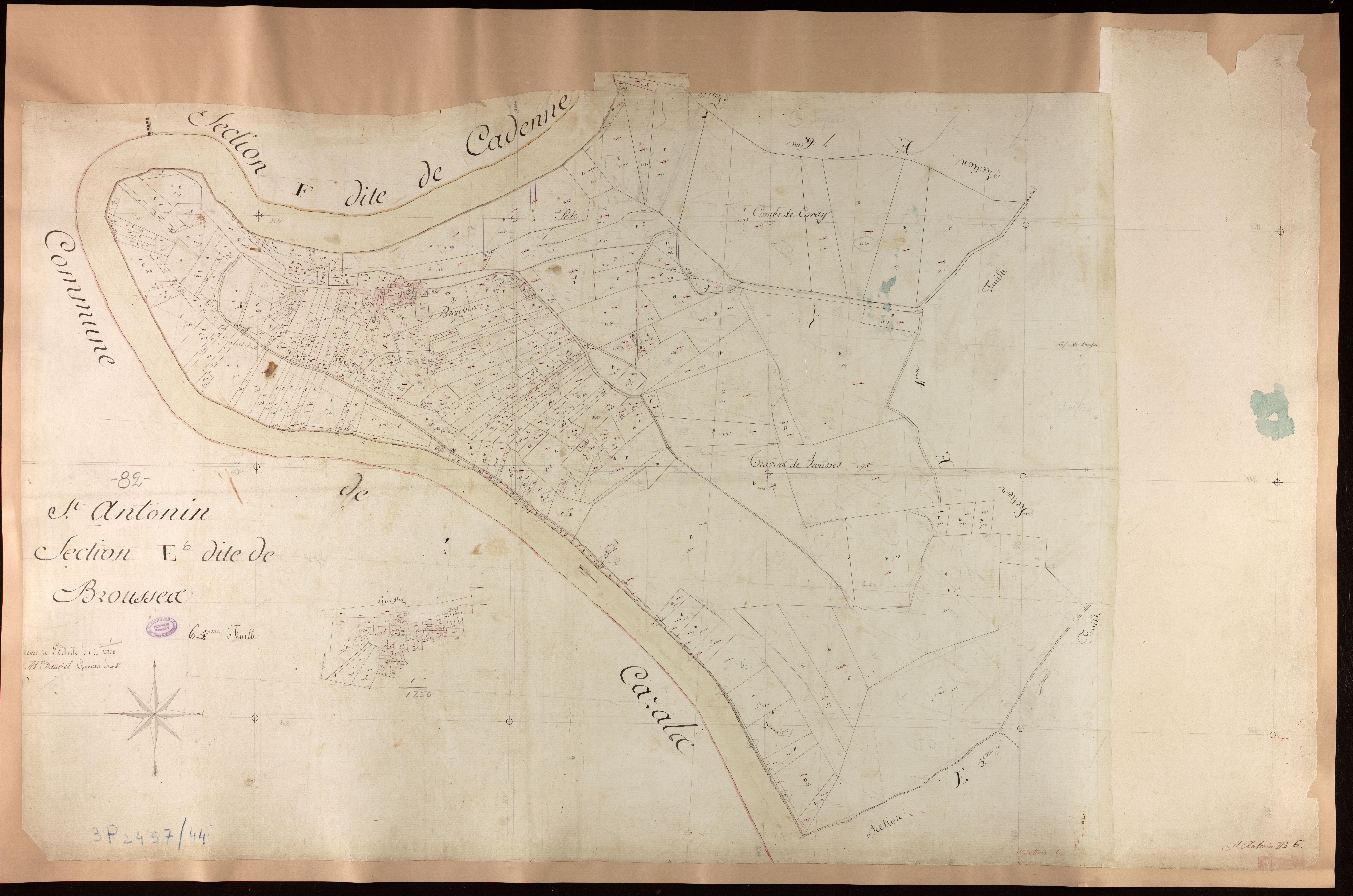 Saint-Antonin-Noble-Val - Section E - Brousses, 6e feuille