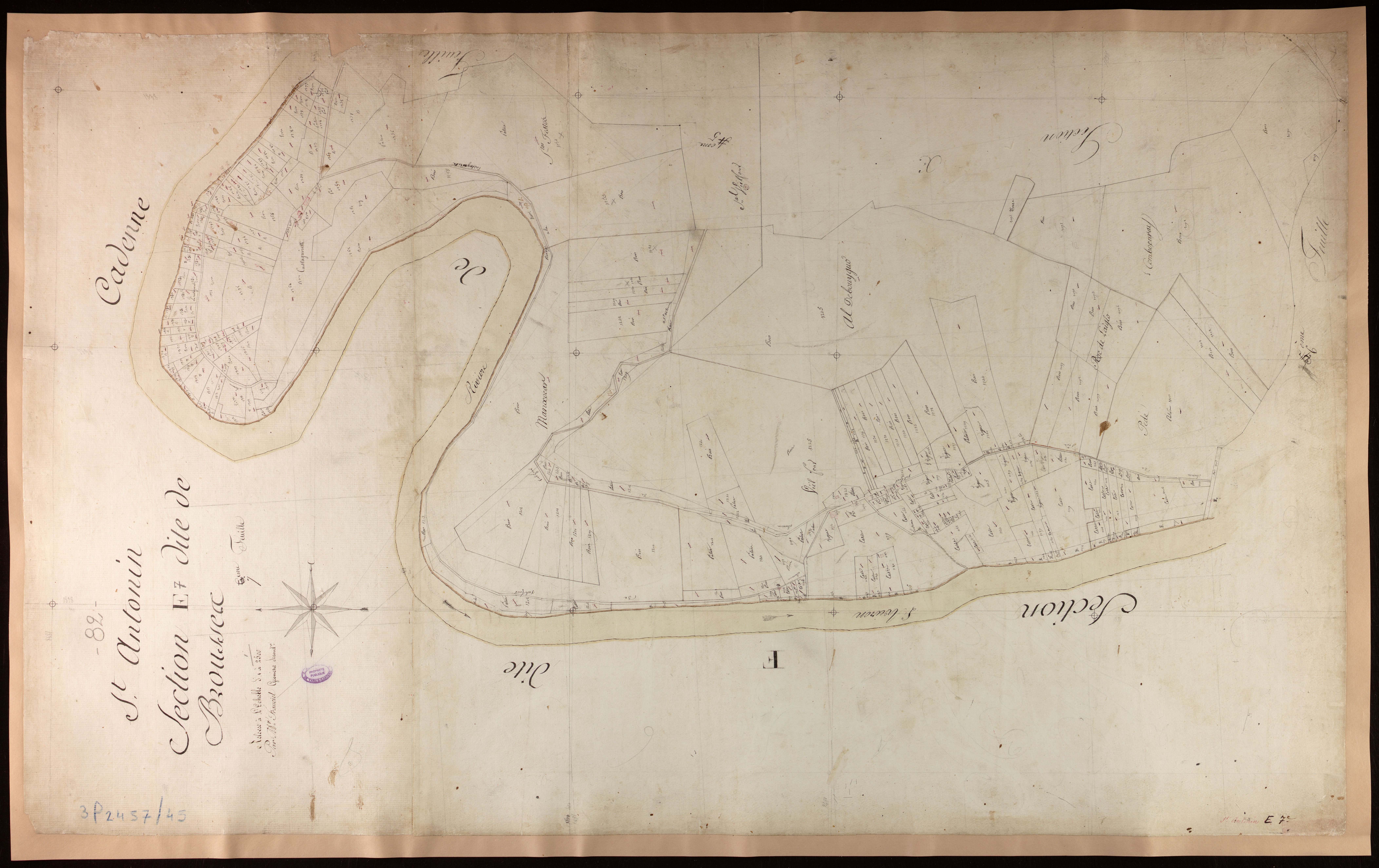 Saint-Antonin-Noble-Val - Section E - Brousses, 7e feuille