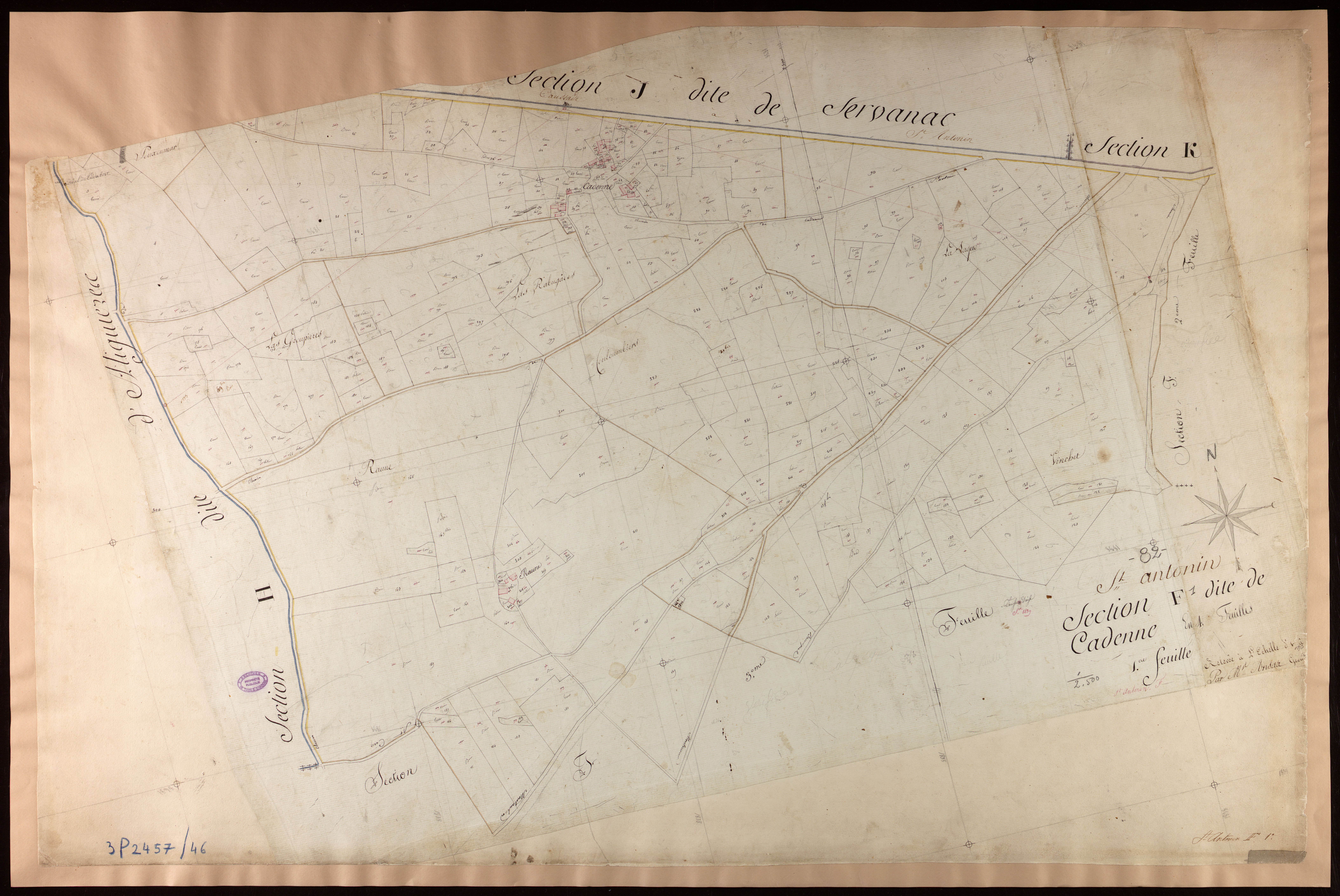 Saint-Antonin-Noble-Val - Section F - Cadenne, 1ère feuille