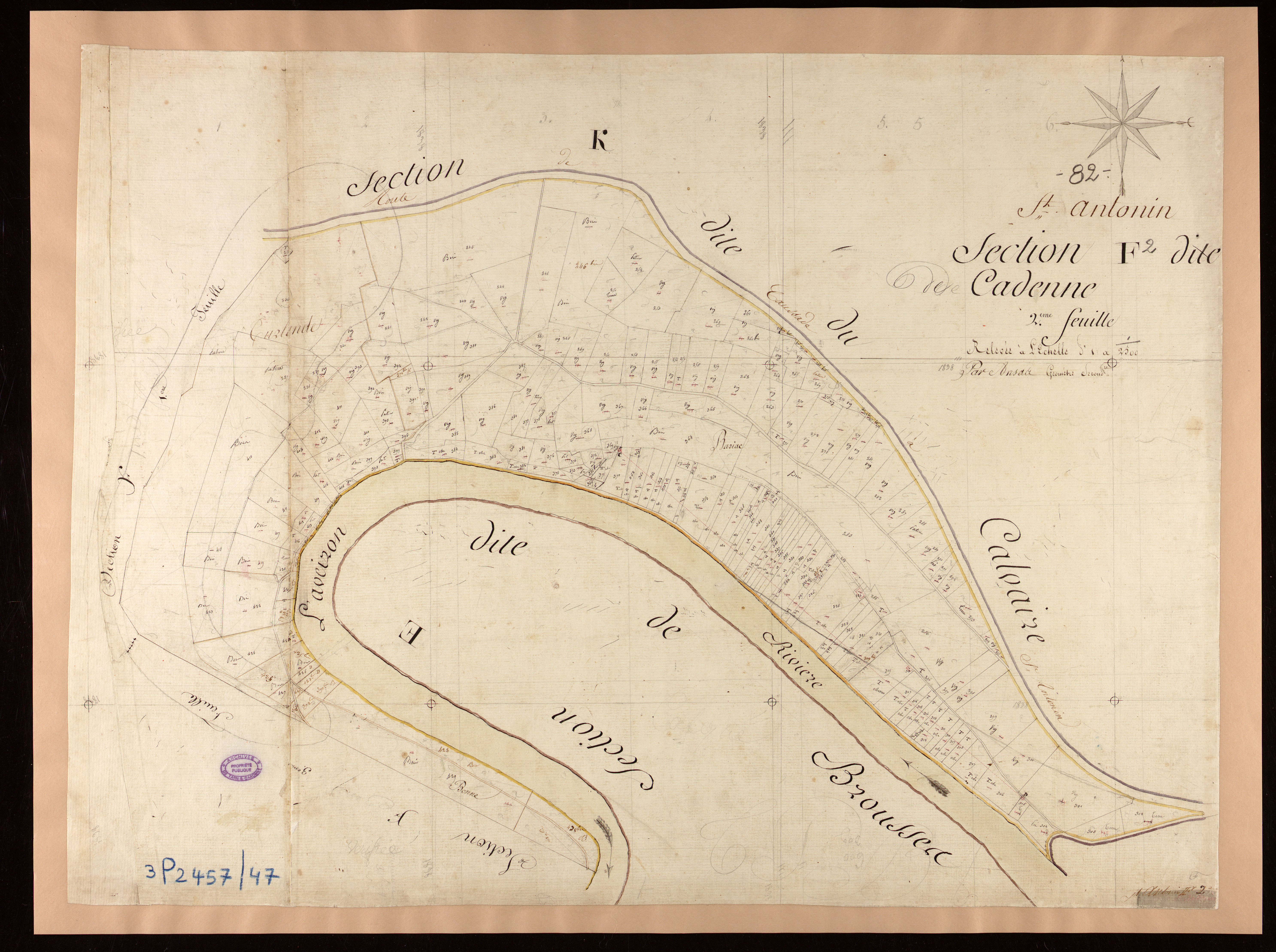 Saint-Antonin-Noble-Val - Section F - Cadenne, 2e feuille