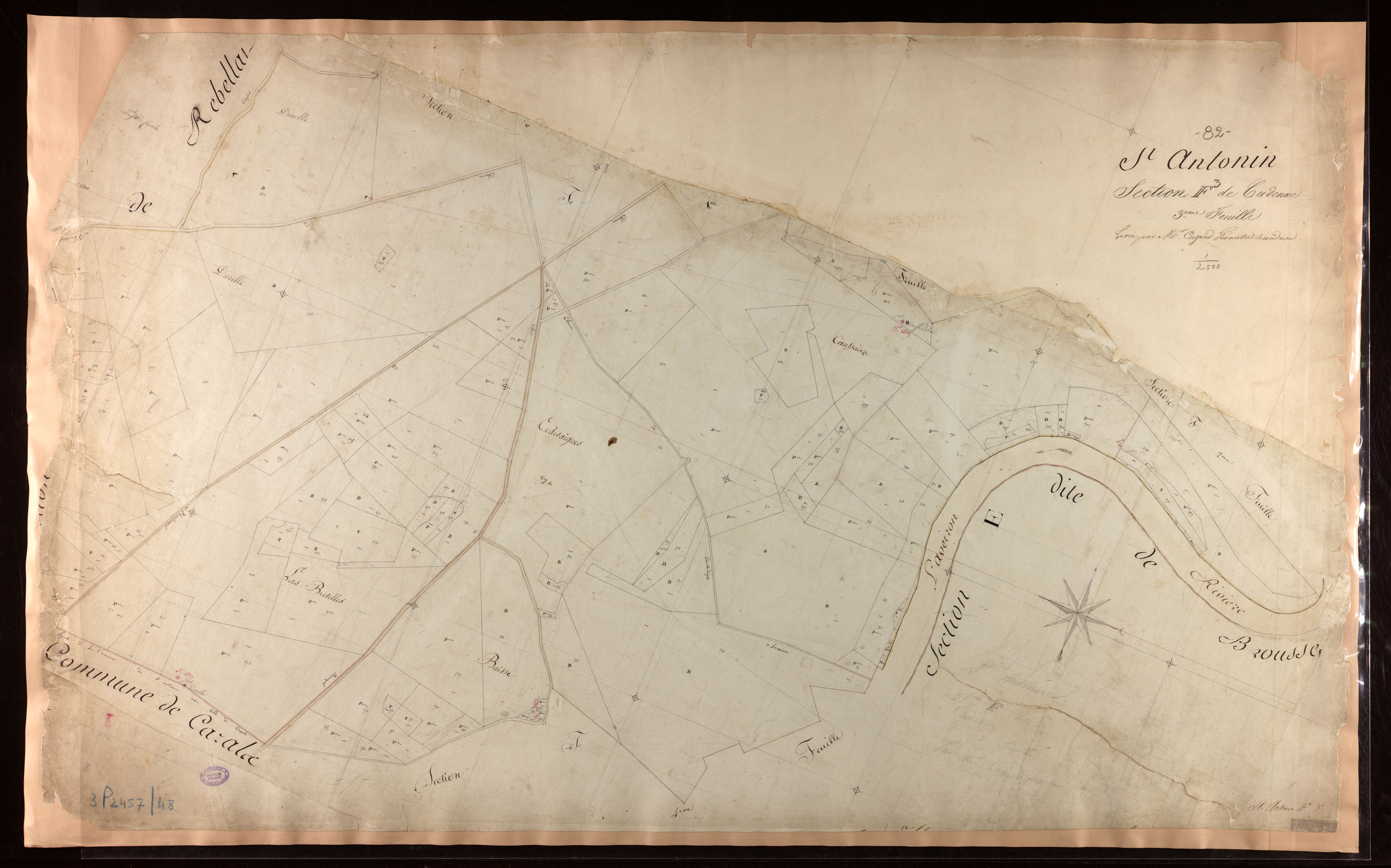 Saint-Antonin-Noble-Val - Section F - Cadenne, 3e feuille
