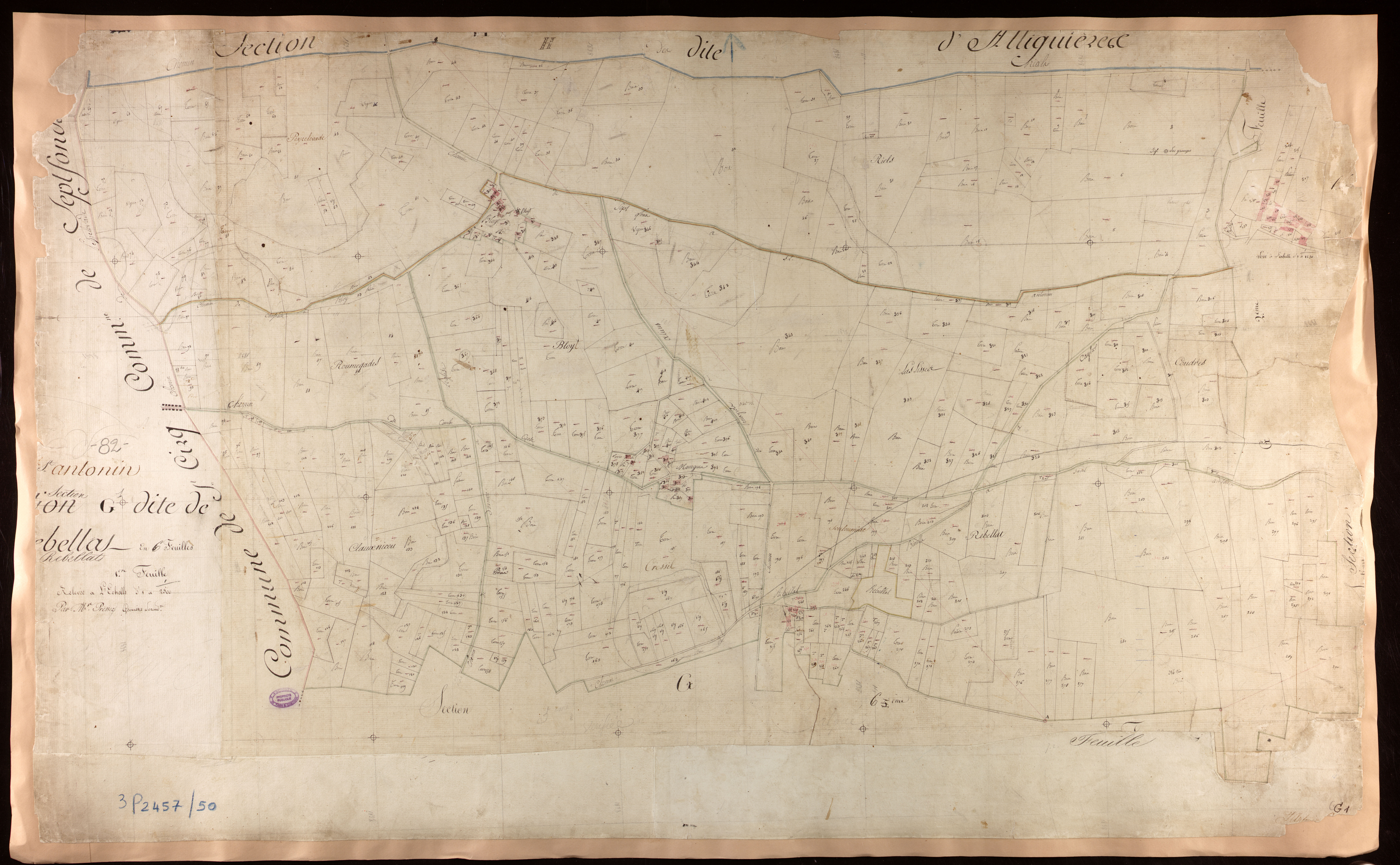 Saint-Antonin-Noble-Val - Section G - Rebellat, 1ère feuille