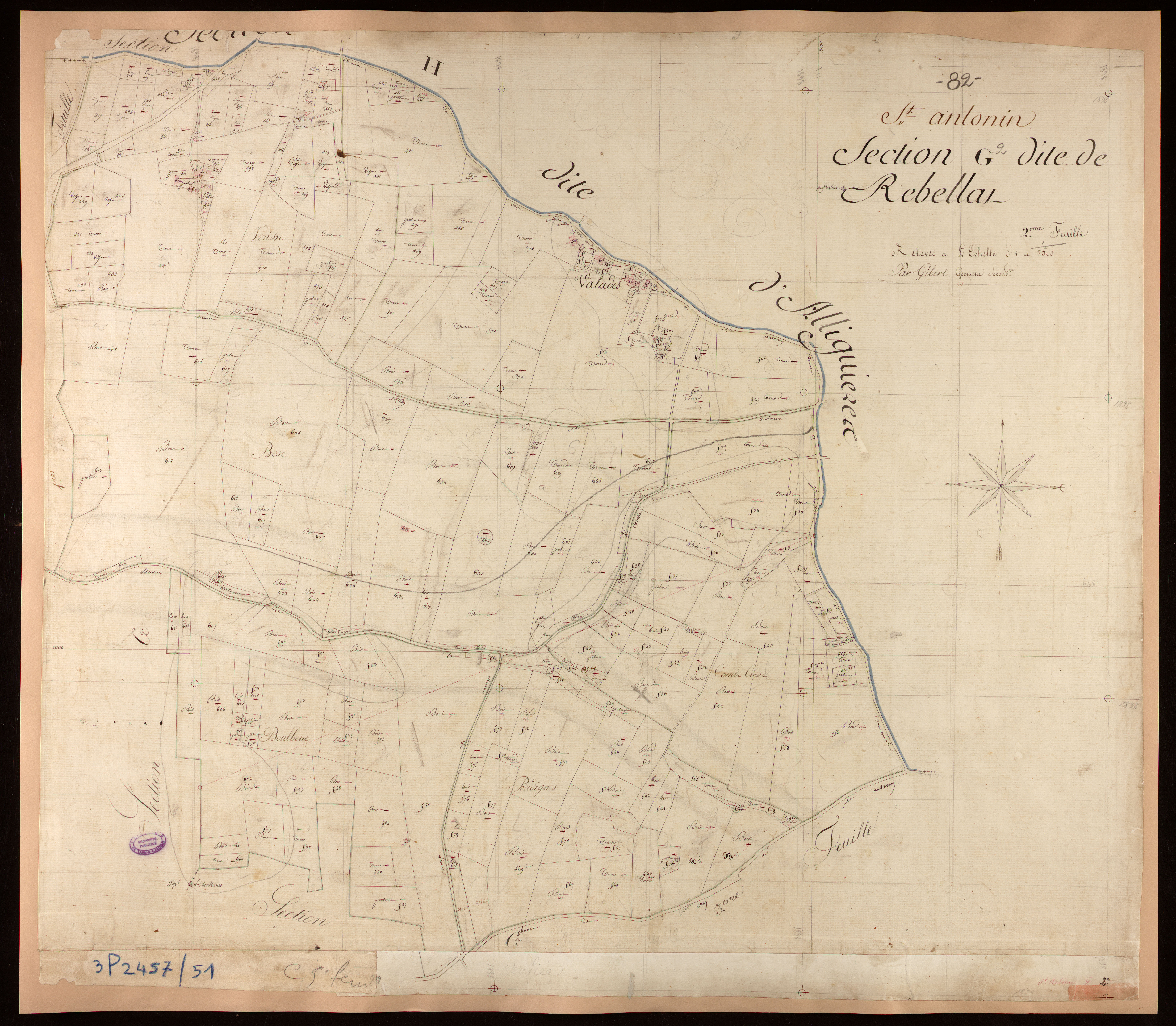 Saint-Antonin-Noble-Val - Section G - Rebellat, 2e feuille