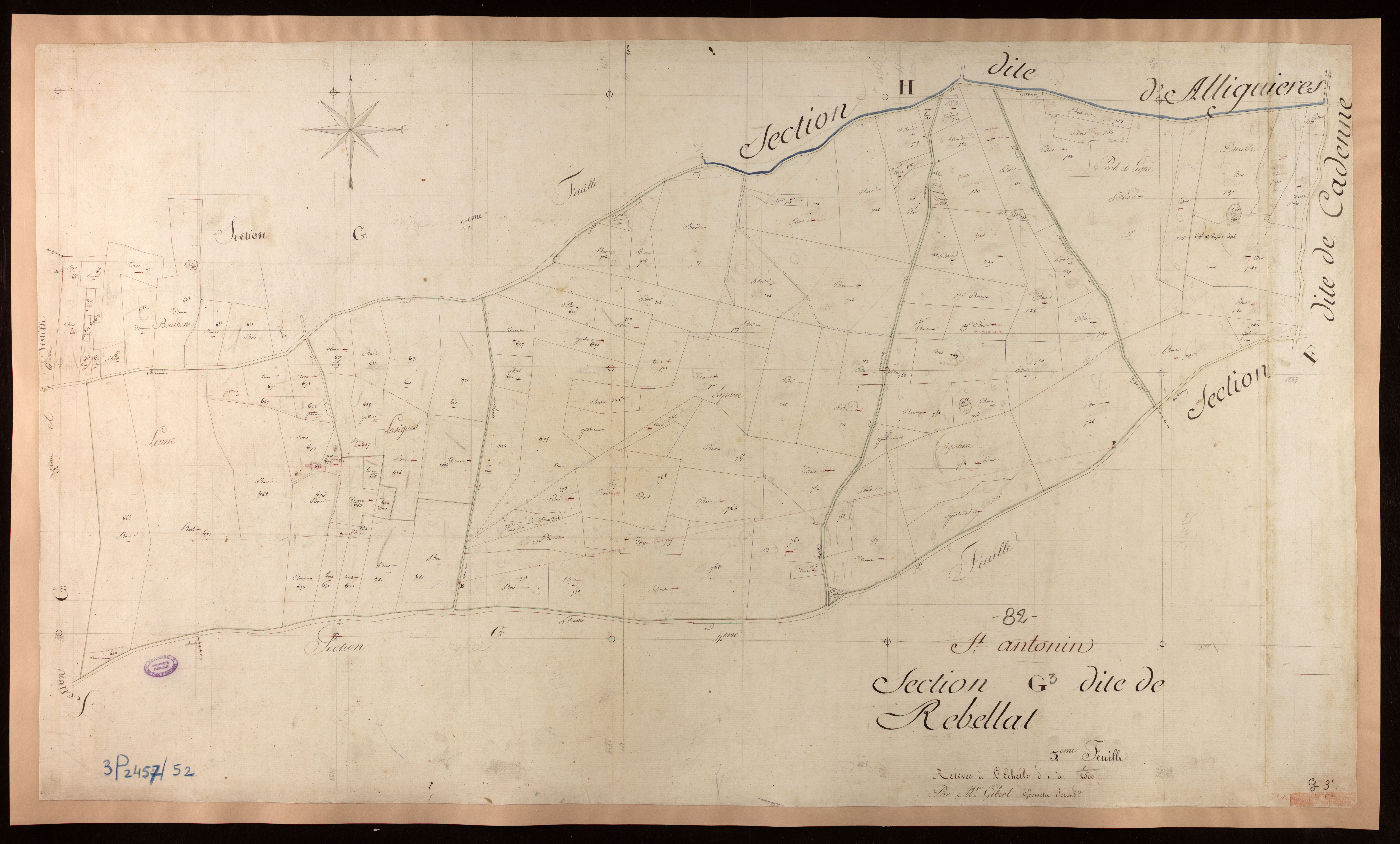 Saint-Antonin-Noble-Val - Section G - Rebellat, 3e feuille