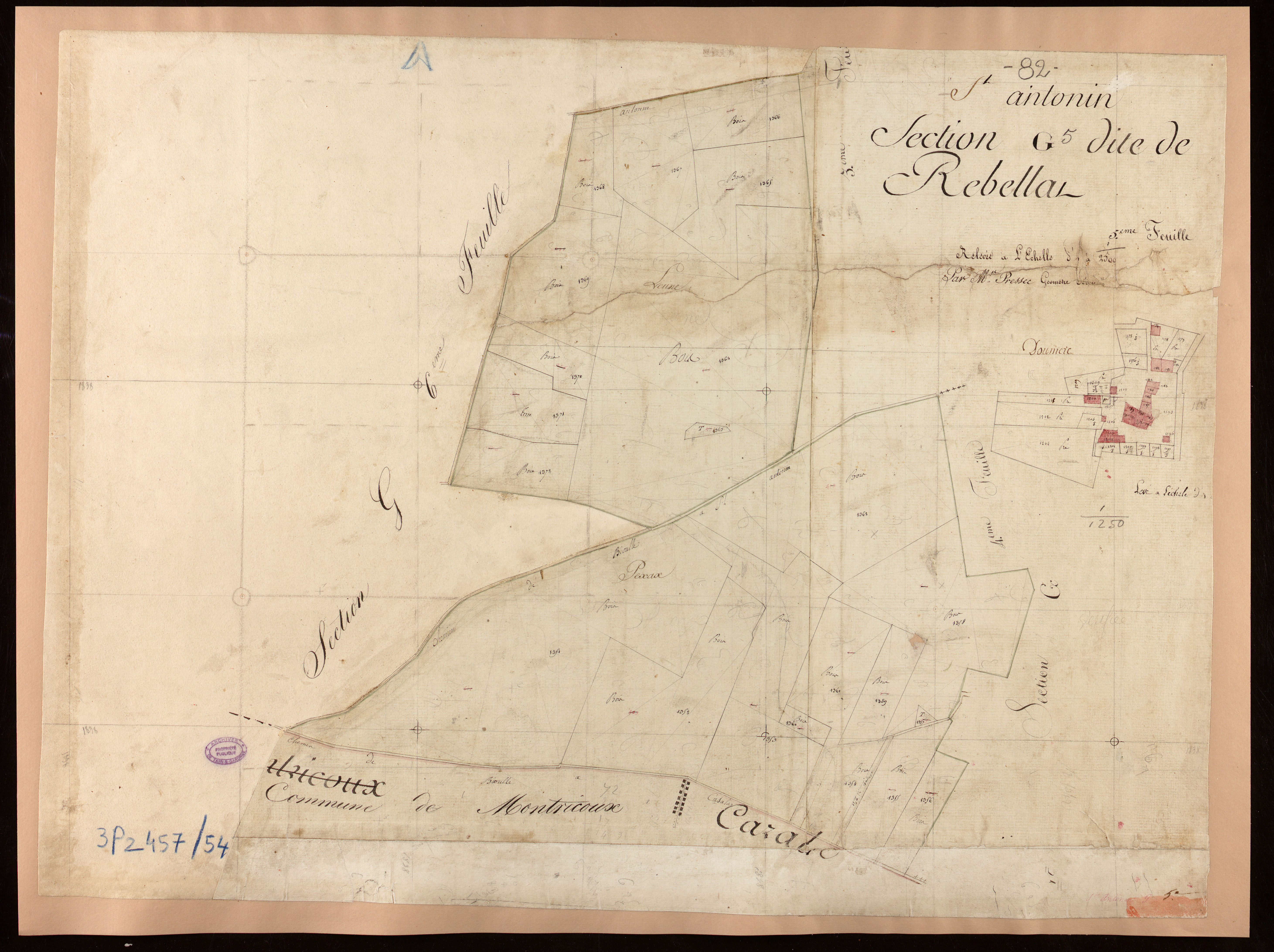 Saint-Antonin-Noble-Val - Section G - Rebellat, 5e feuille