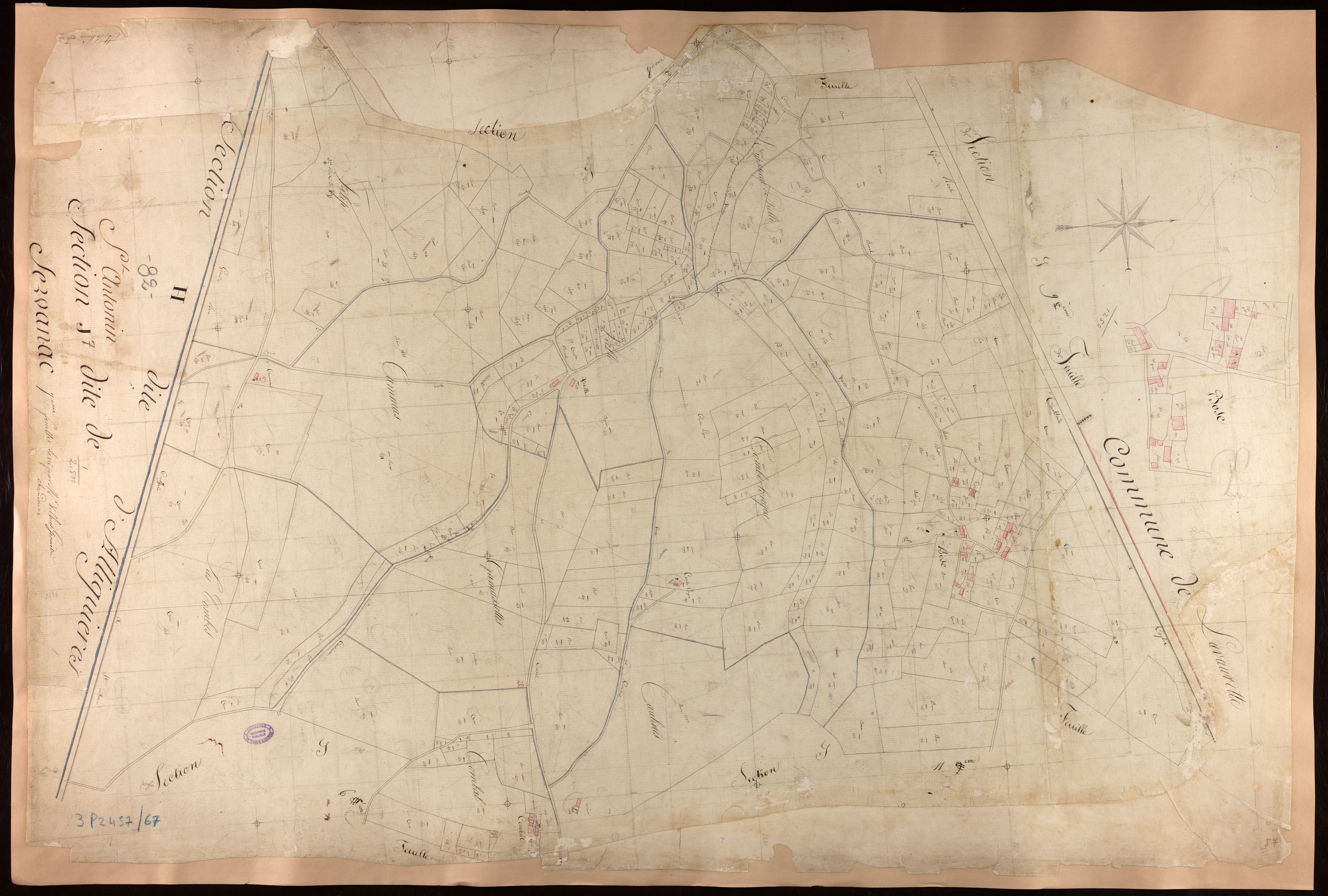 Saint-Antonin-Noble-Val - Section I - Servanac, 7e feuille