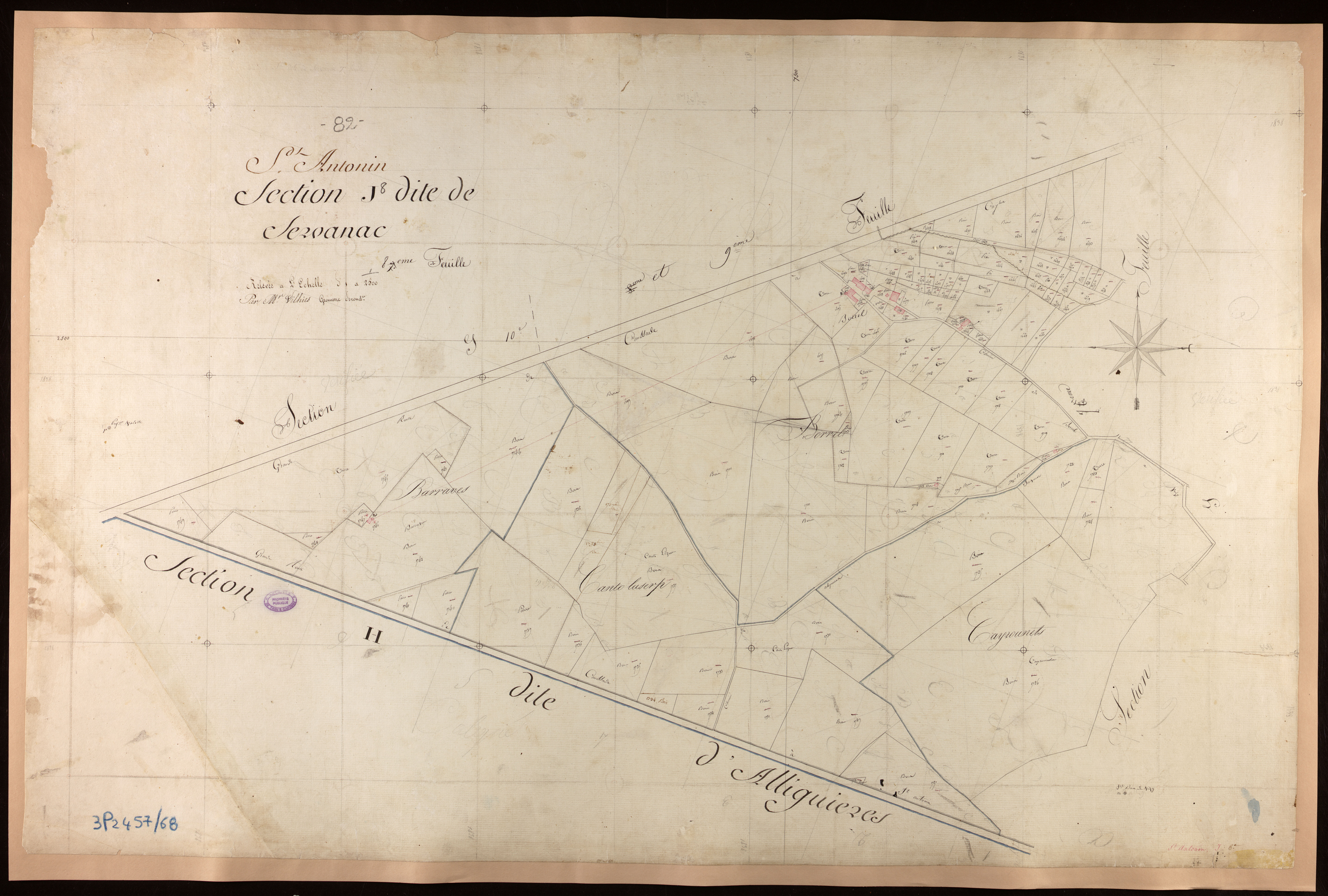 Saint-Antonin-Noble-Val - Section I - Servanac, 8e feuille