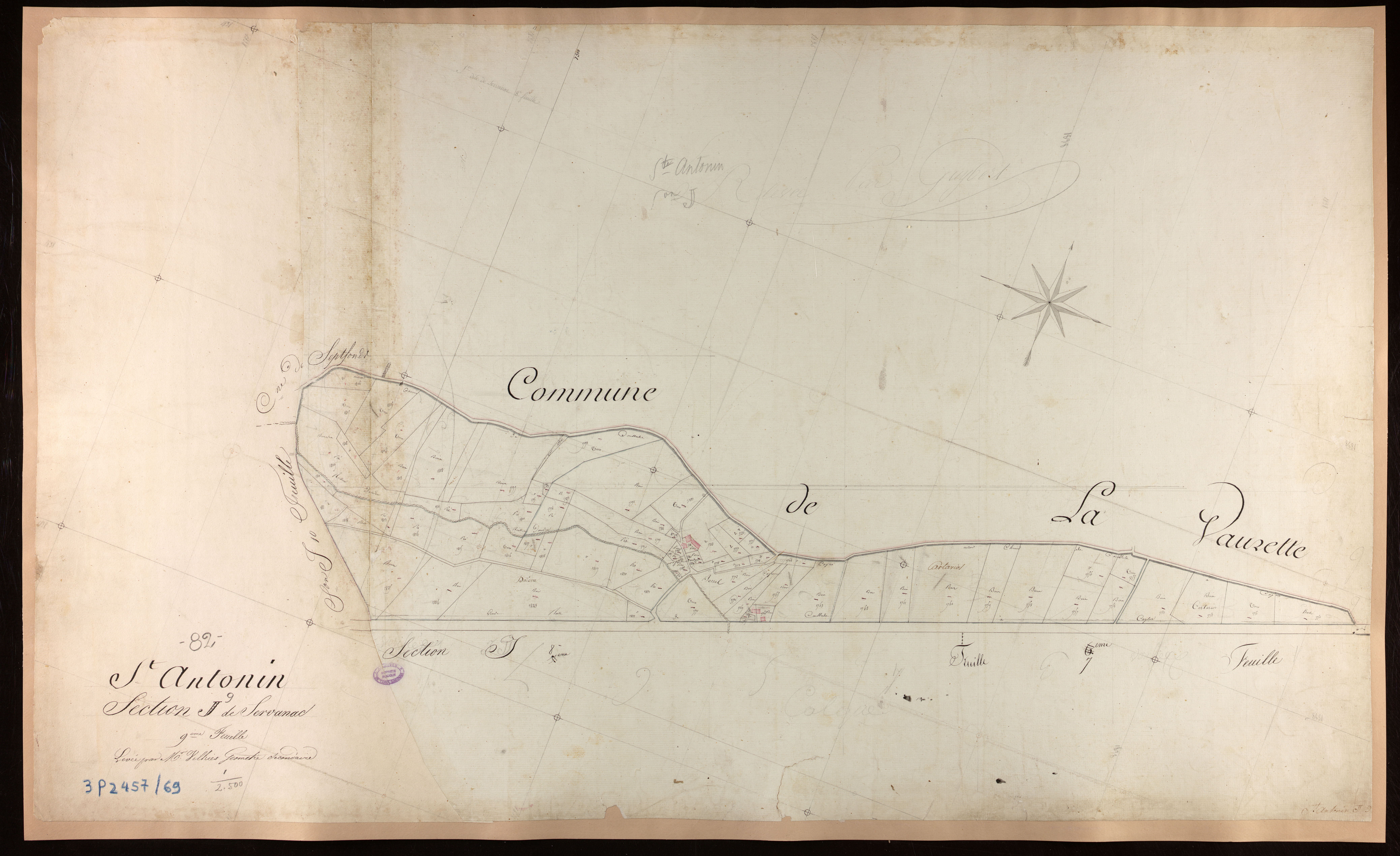 Saint-Antonin-Noble-Val - Section I - Servanac, 9e feuille