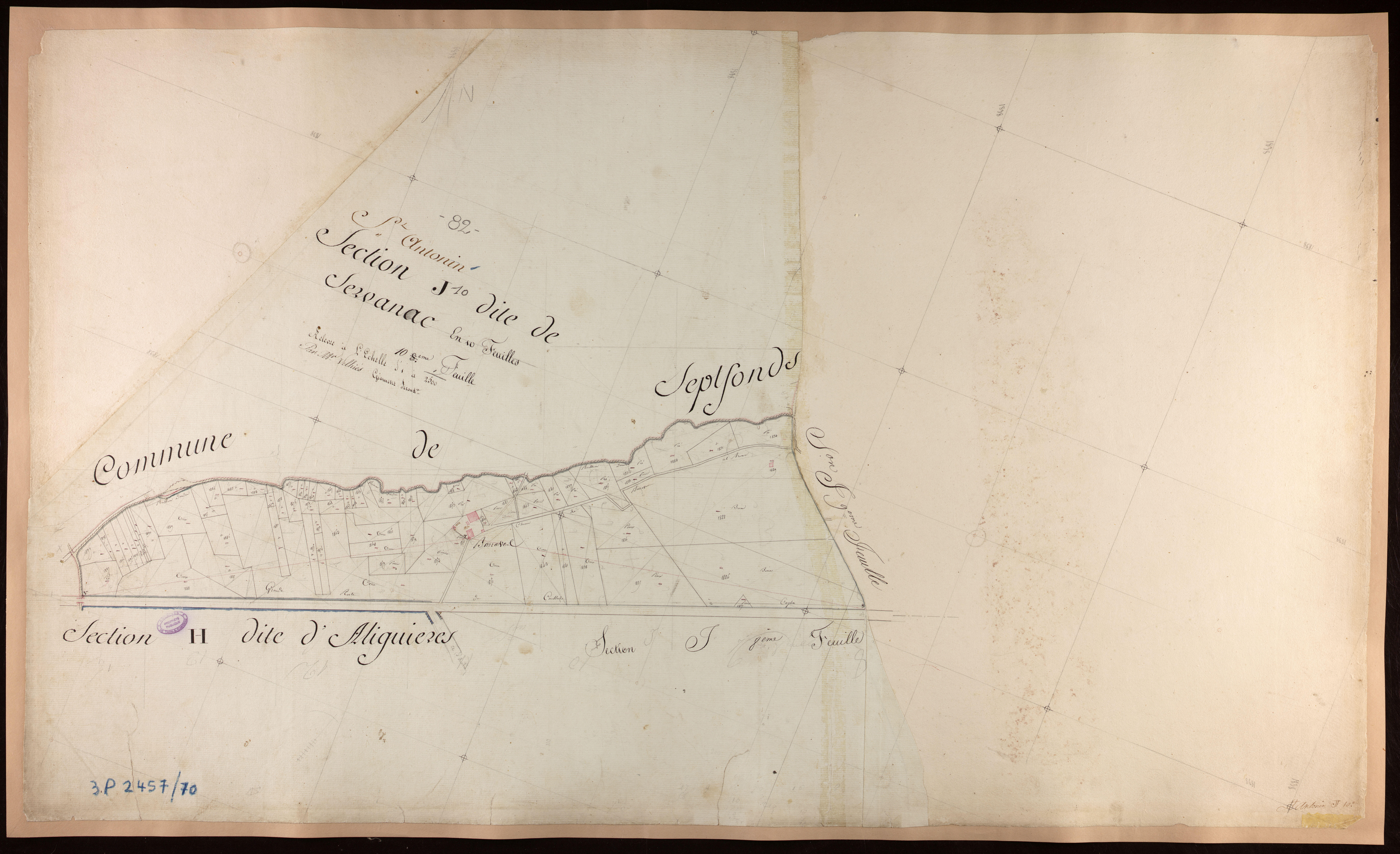 Saint-Antonin-Noble-Val - Section I - Servanac, 10e feuille