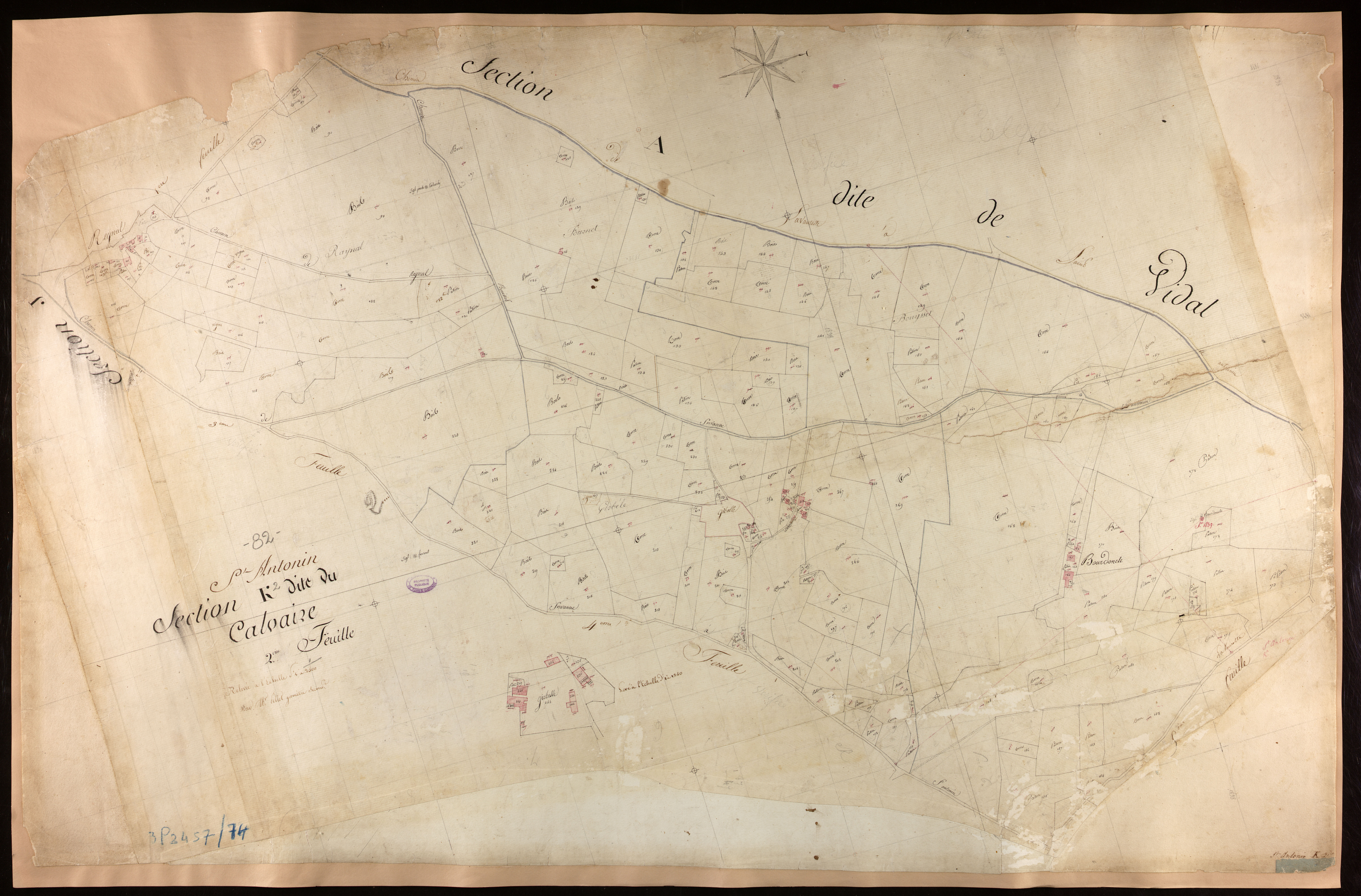 Saint-Antonin-Noble-Val - Section K - Le Calvaire, 2e feuille