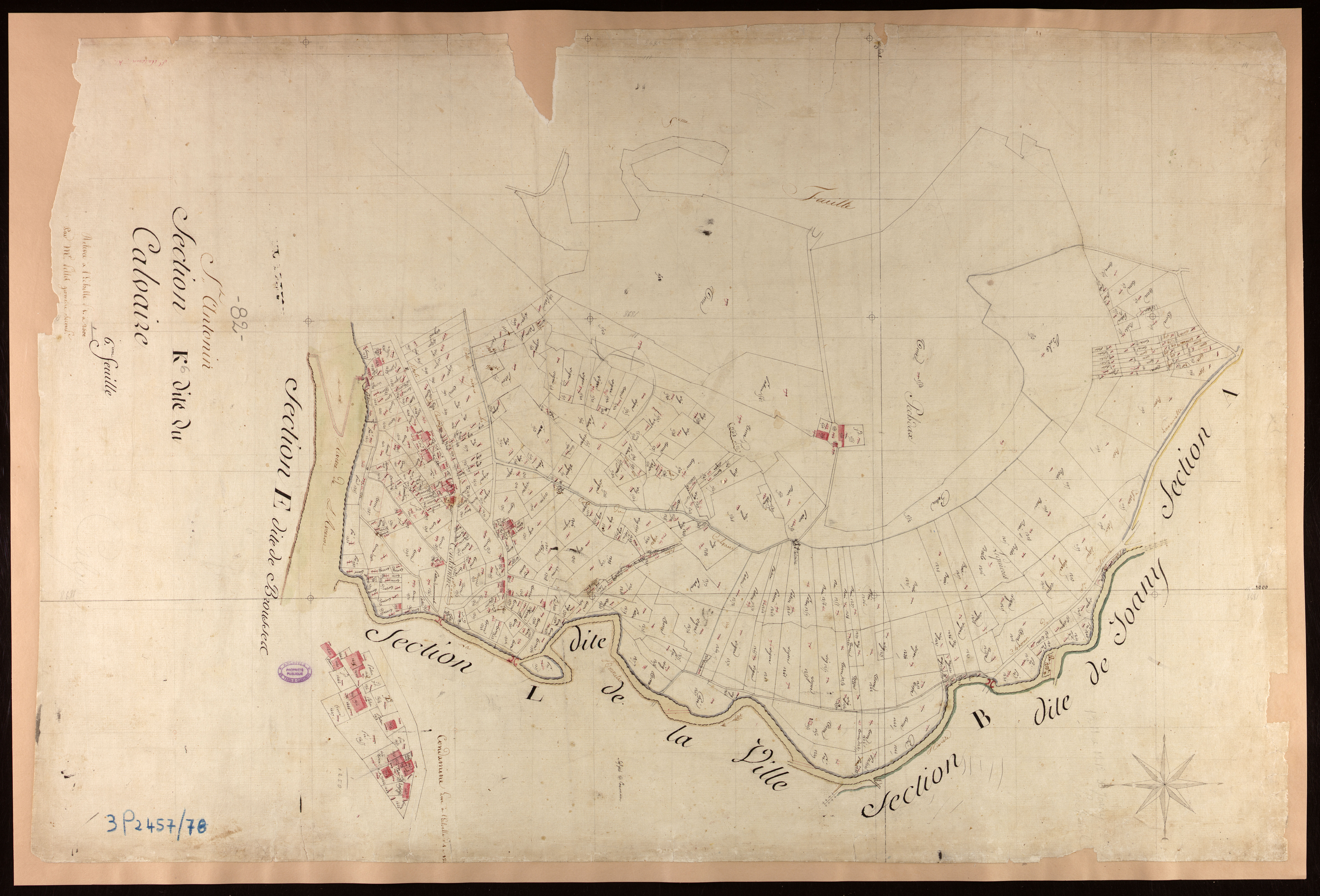 Saint-Antonin-Noble-Val - Section K - Le Calvaire, 6e feuille