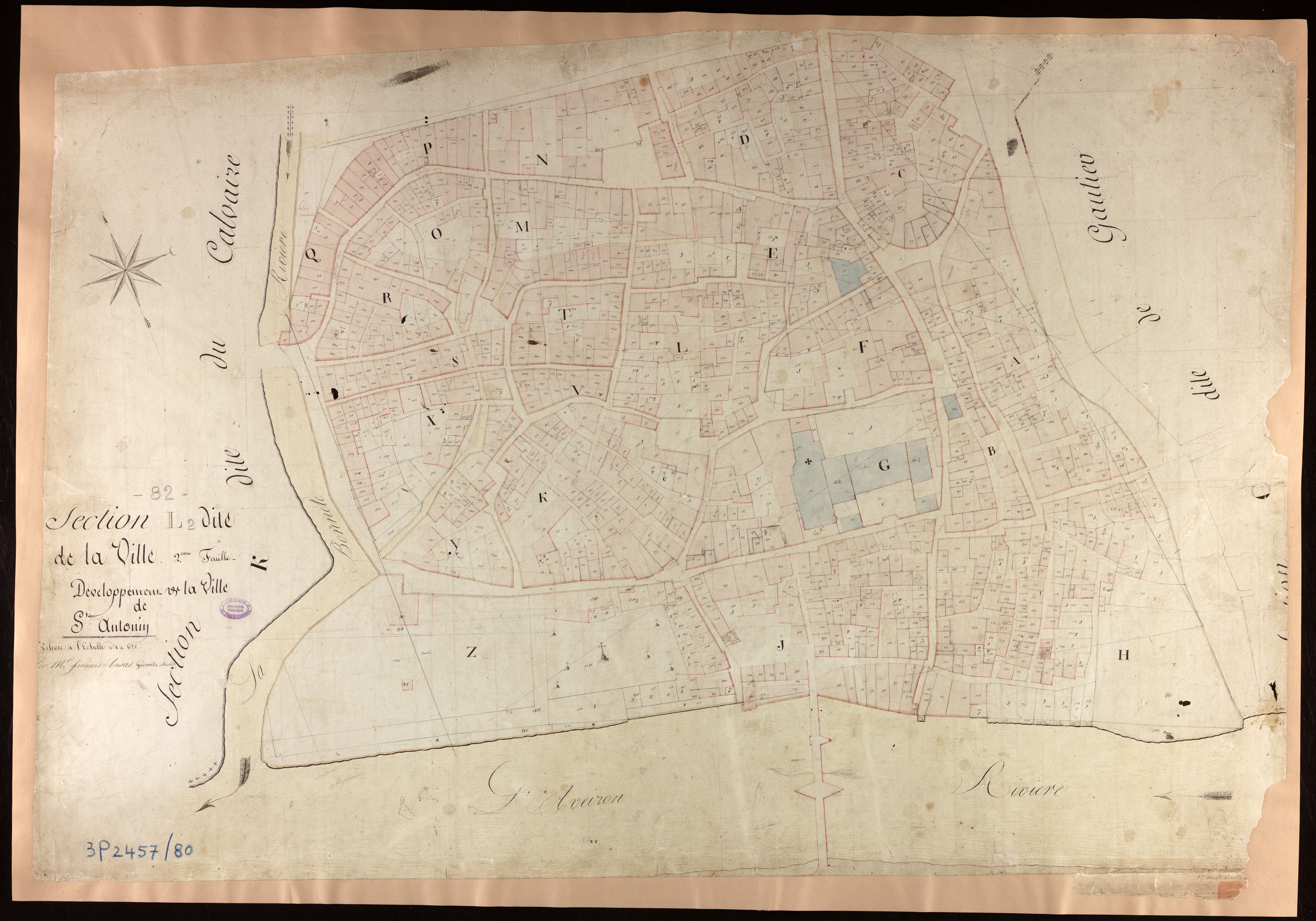 Saint-Antonin-Noble-Val - Section L - La Ville, 2e feuille