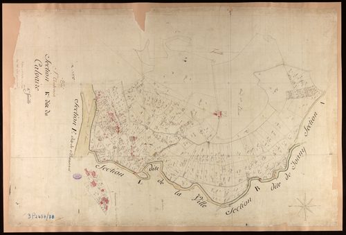 Saint-Antonin-Noble-Val - Section K - Le Calvaire, 6e feuille