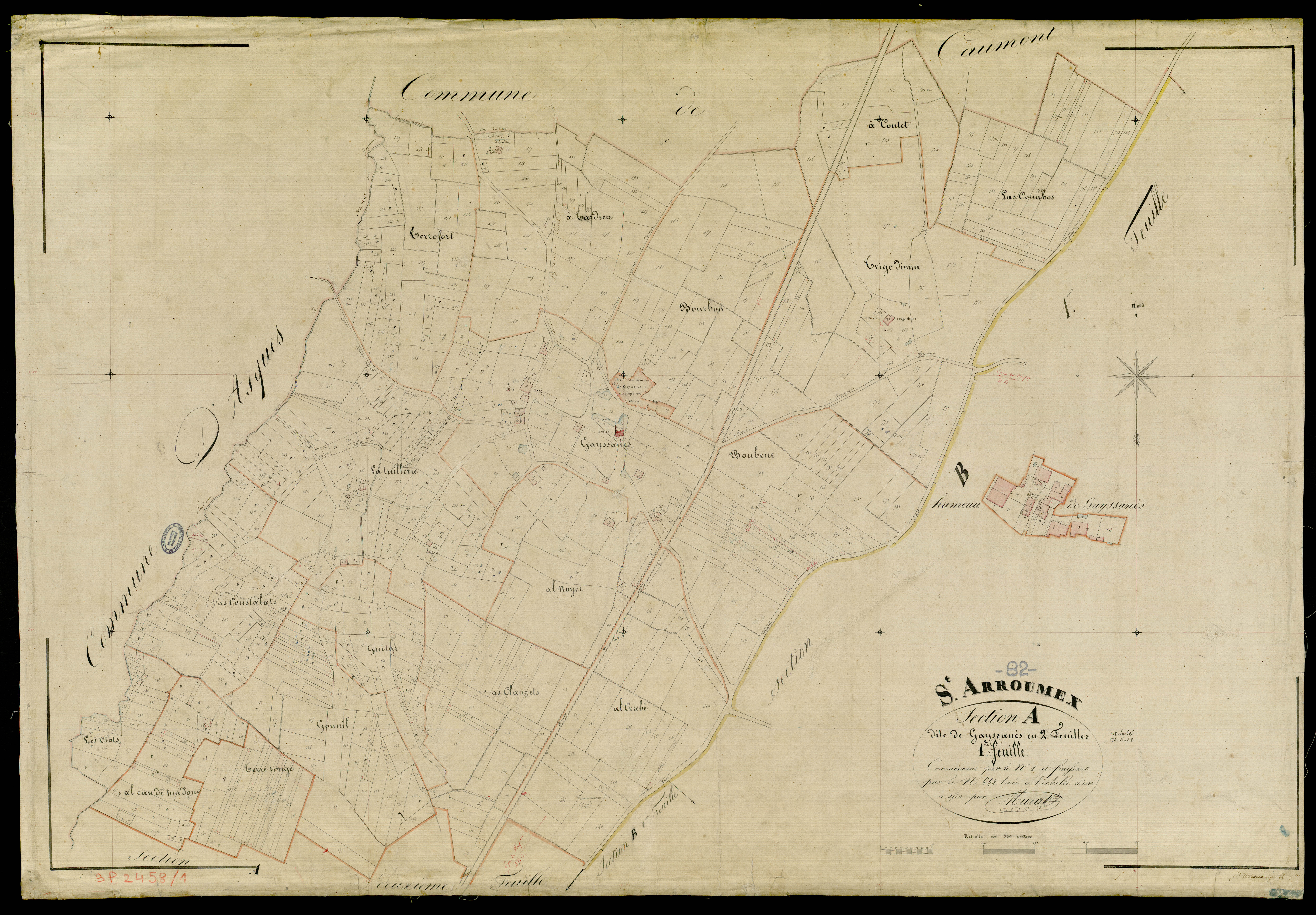 Saint-Arroumex - Section A - Gayssanès, 1ère feuille