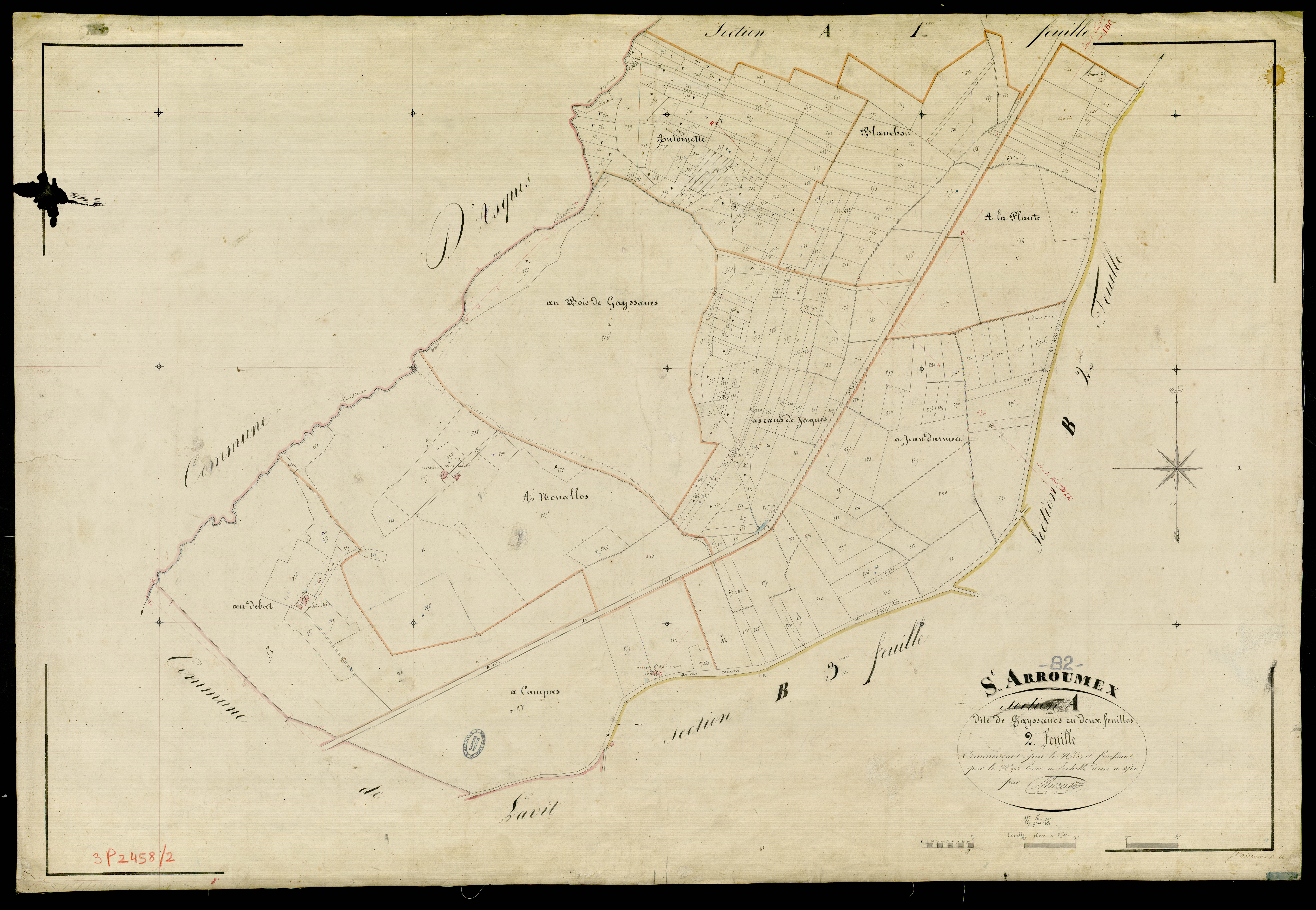 Saint-Arroumex - Section A - Gayssanès, 2e feuille
