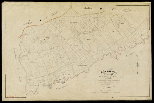 Saint-Arroumex - Section B - Le Village, 3e feuille