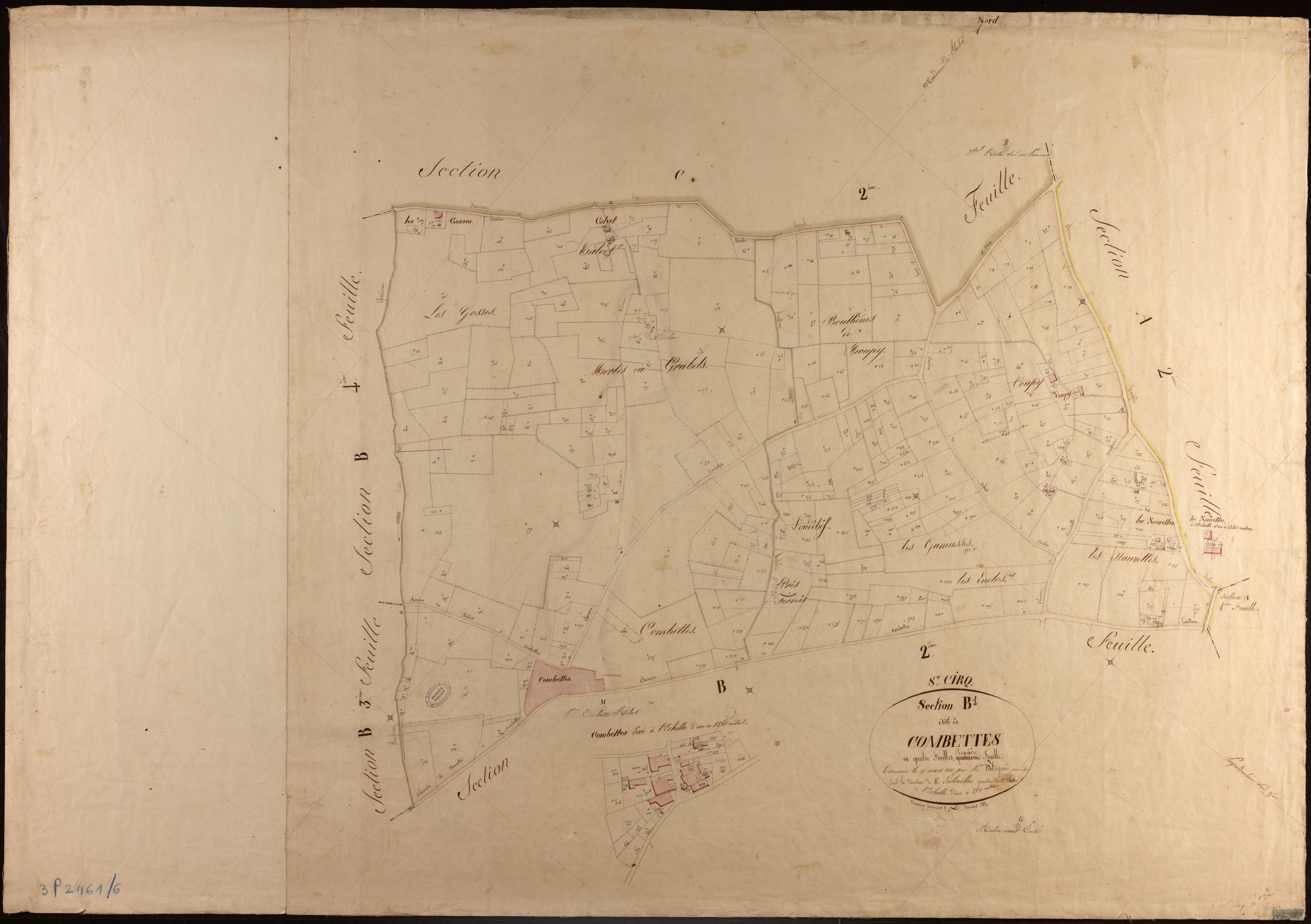 Saint-Cirq - Section B - Combettes, 1ère feuille