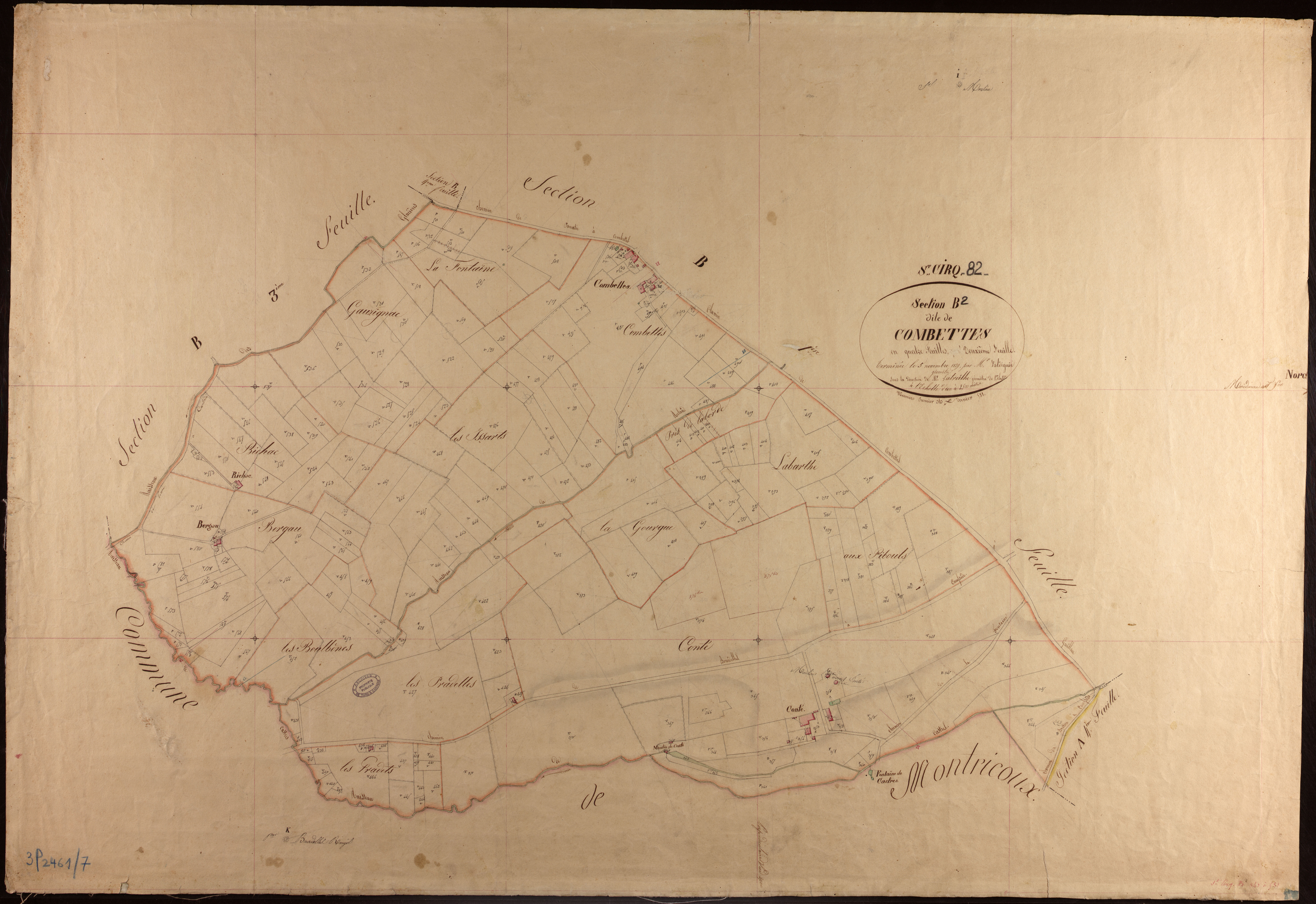 Saint-Cirq - Section B - Combettes, 2e feuille