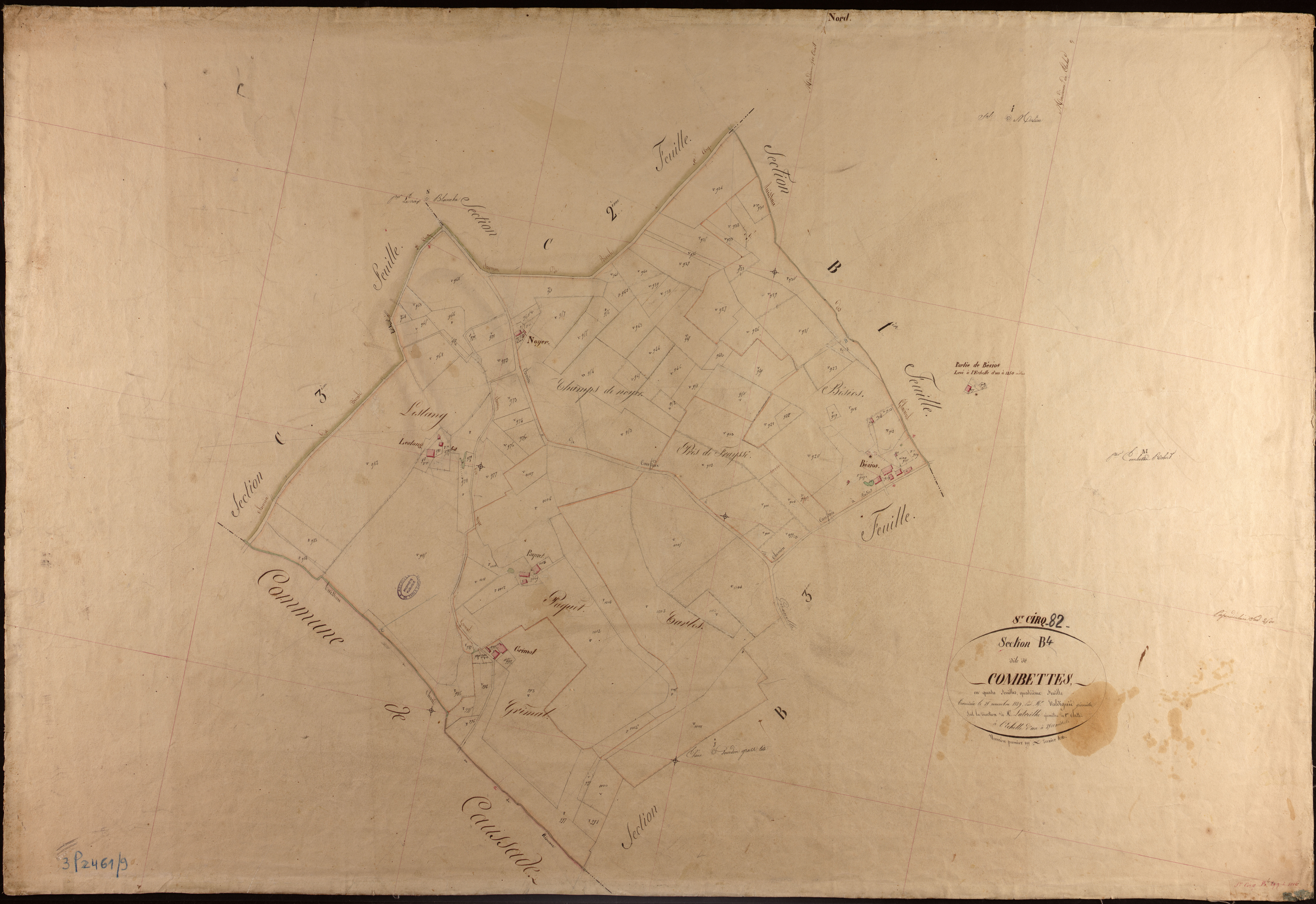 Saint-Cirq - Section B - Combettes, 4e feuille