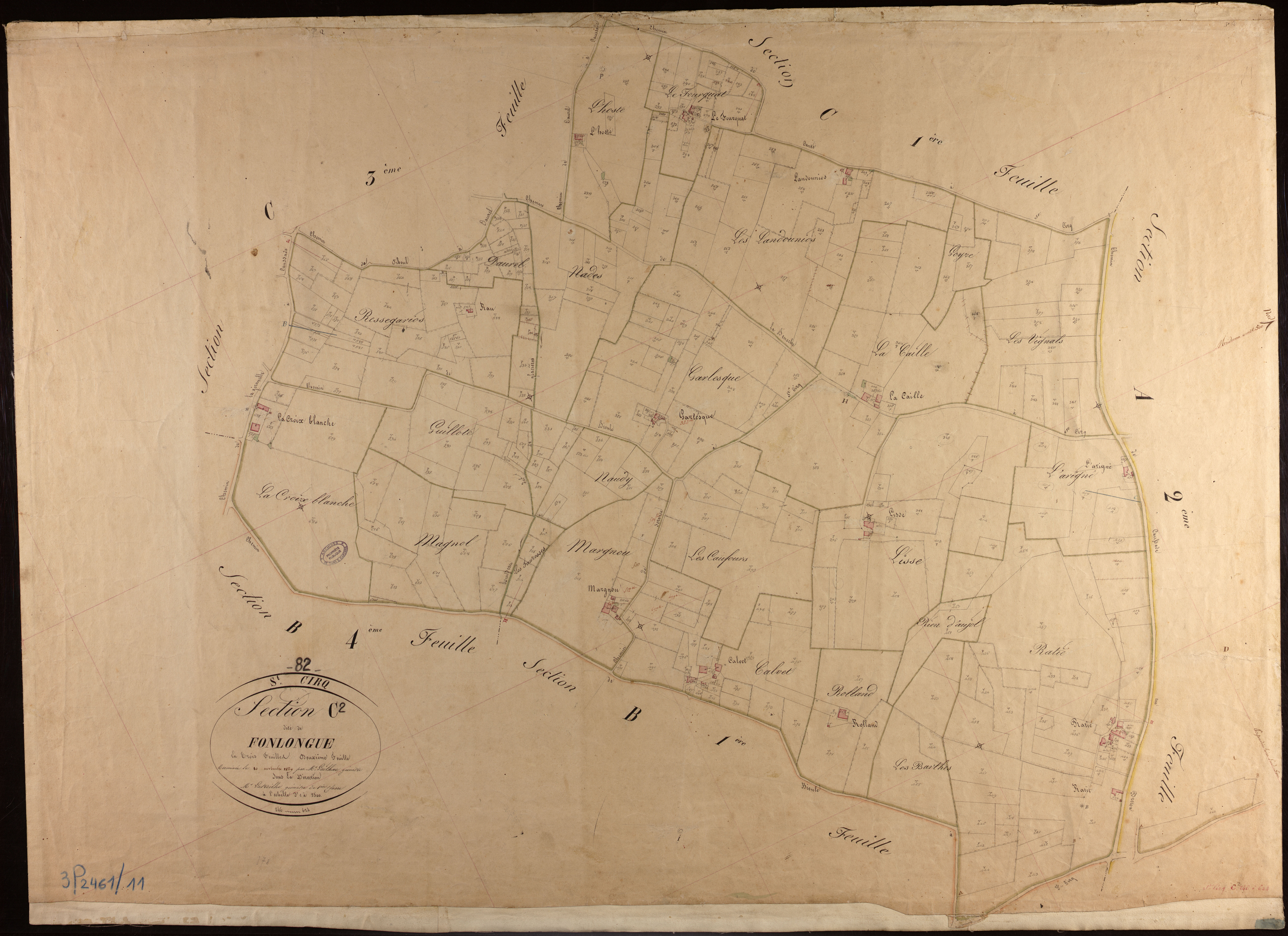 Saint-Cirq - Section C - Fonlongue, 2e feuille