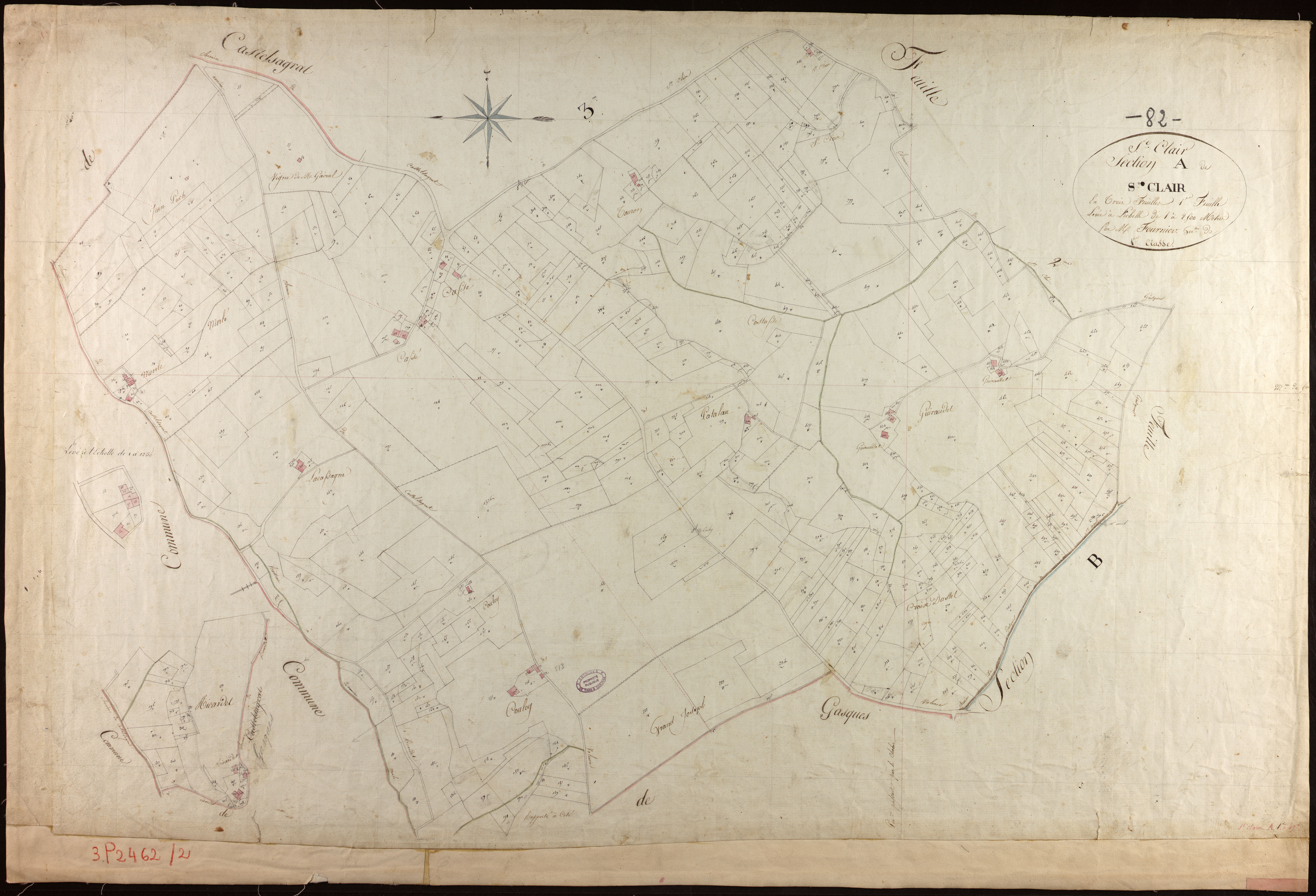 Saint-Clair - Section A - Saint-Clair, 1ère feuille