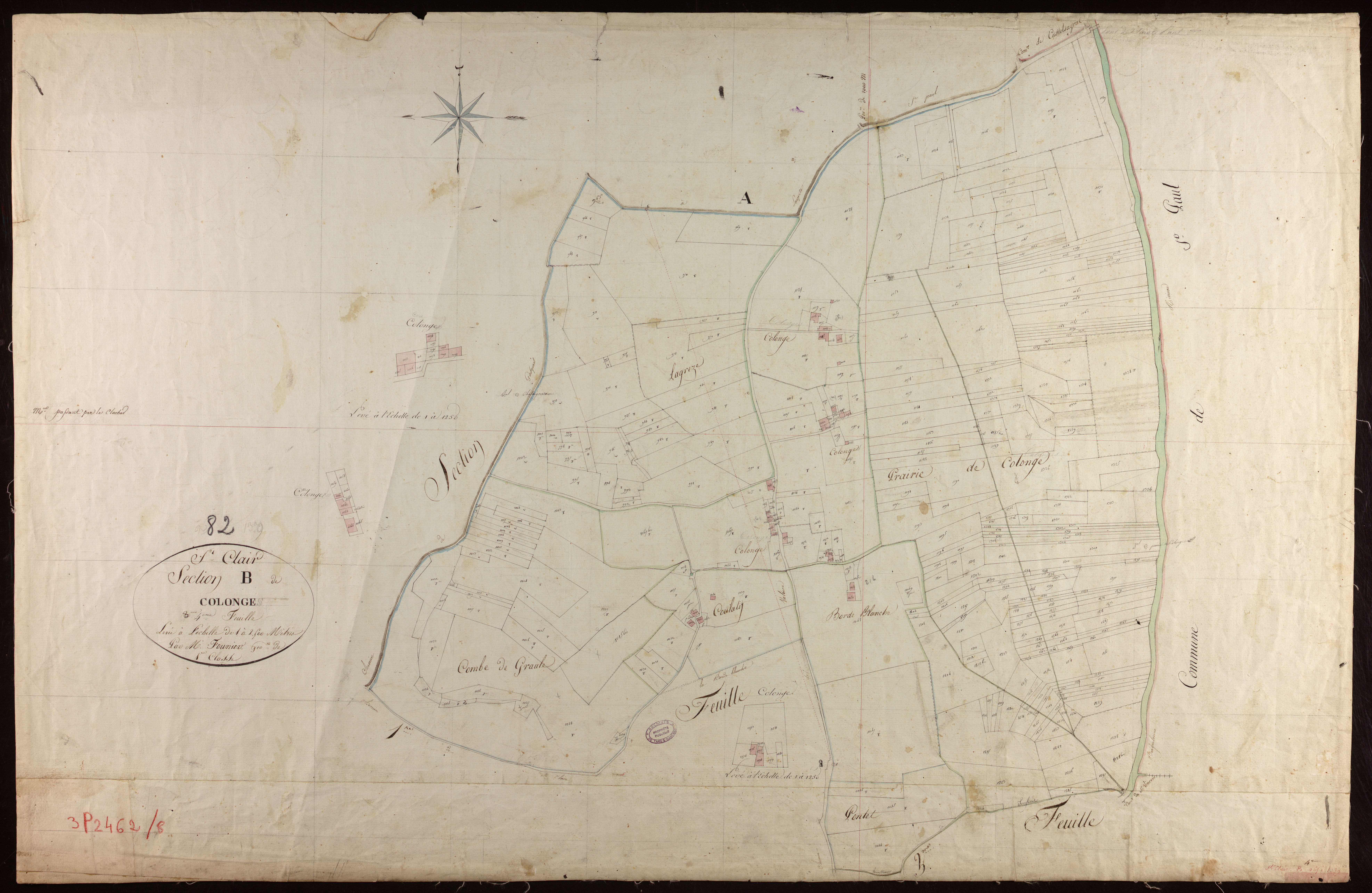 Saint-Clair - Section B - Colonge, 4e feuille