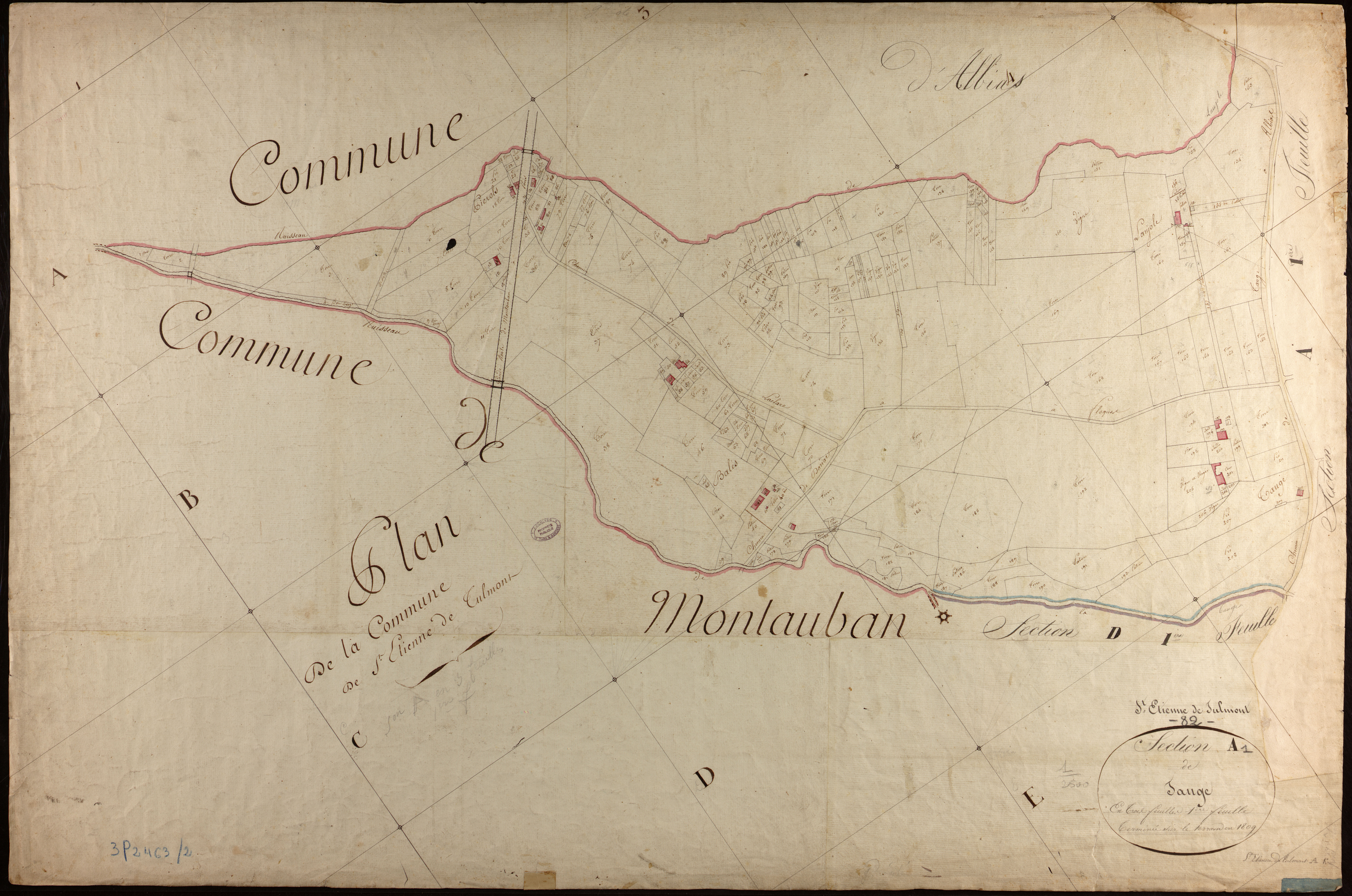 Saint-Étienne-de-Tulmont - Section A - Tauge, 1ère feuille