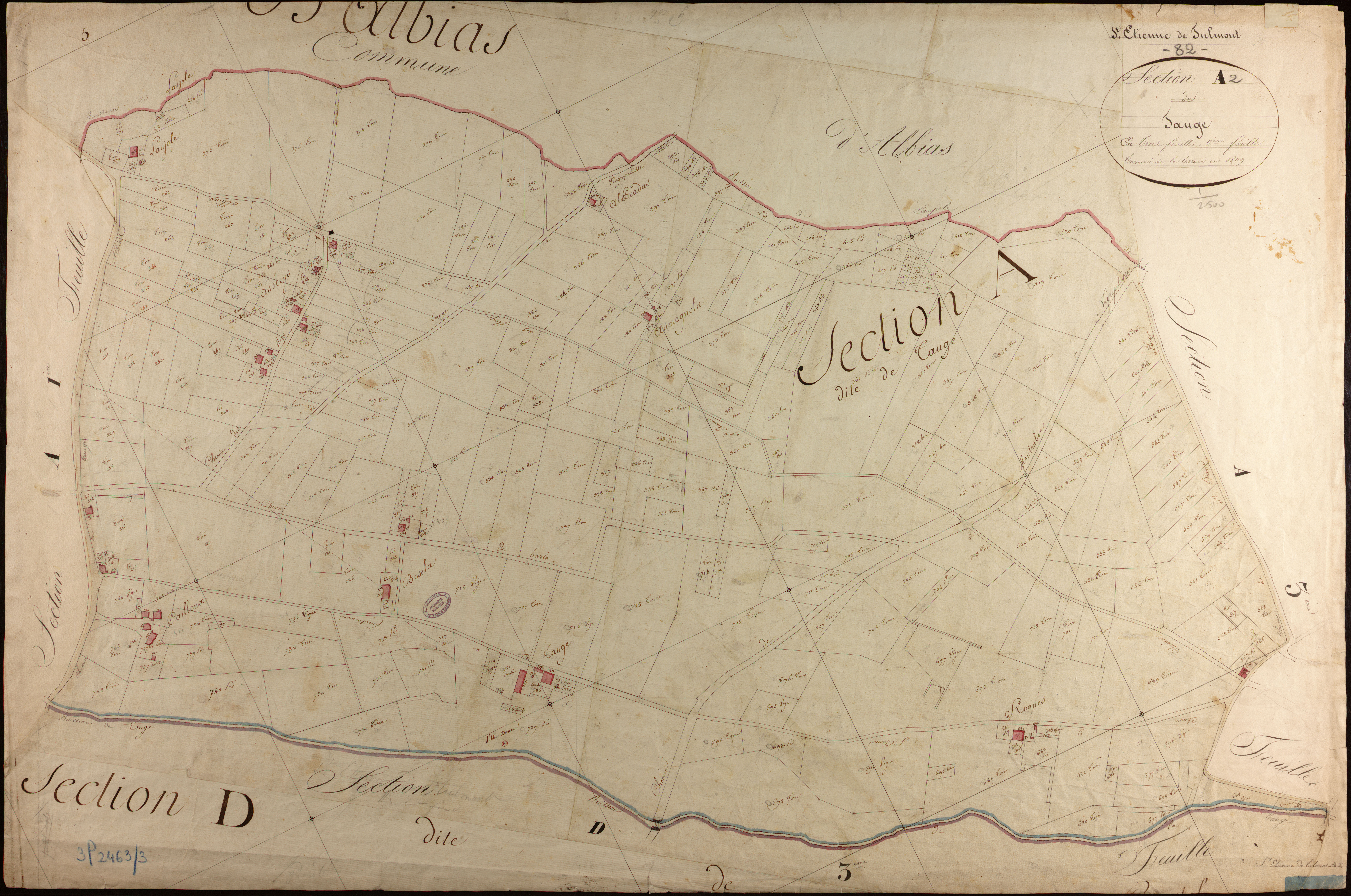 Saint-Étienne-de-Tulmont - Section A - Tauge, 2e feuille