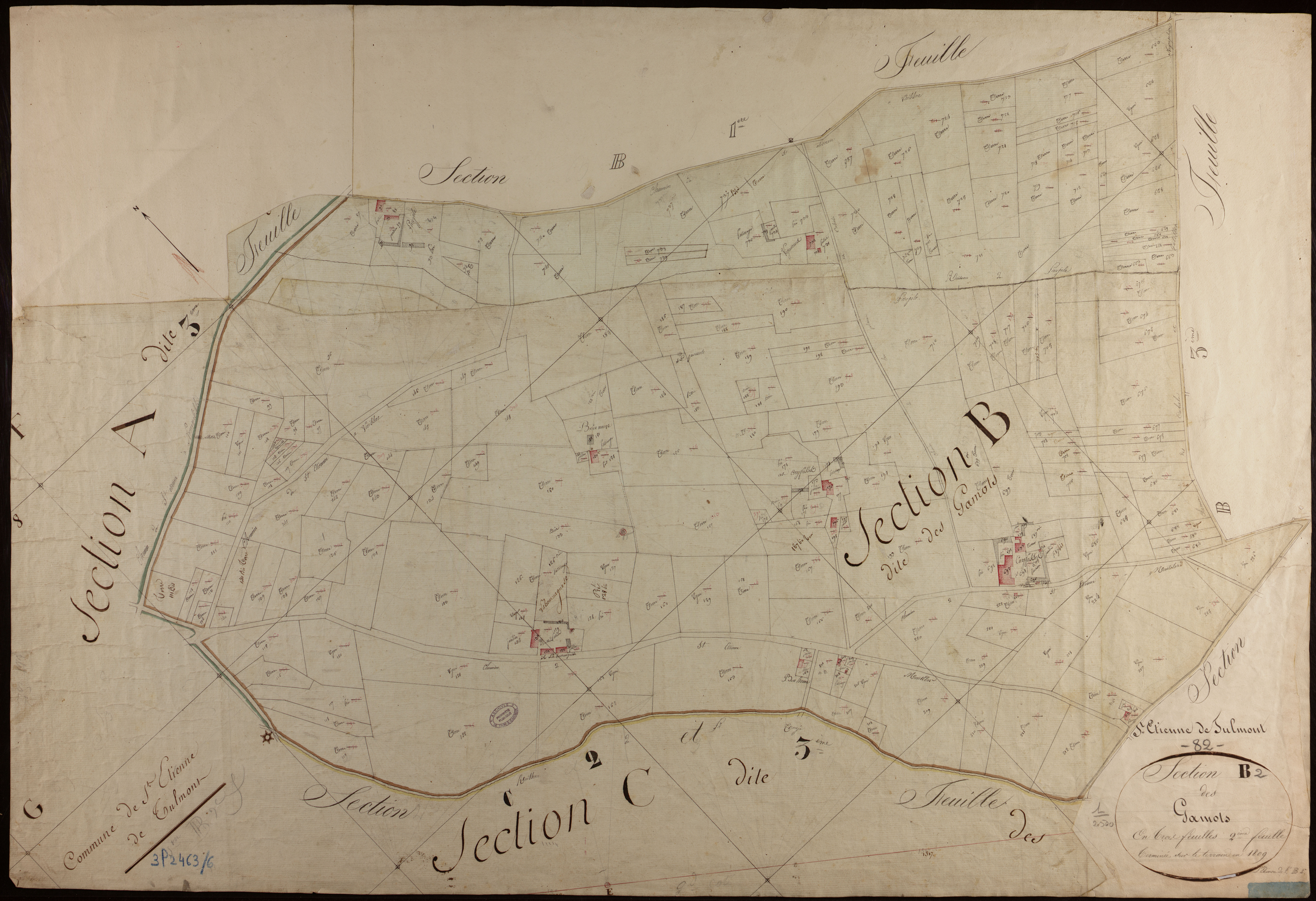 Saint-Étienne-de-Tulmont - Section B - Gamots, 2e feuille