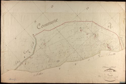 Saint-Étienne-de-Tulmont - Section B - Gamots, 1ère feuille