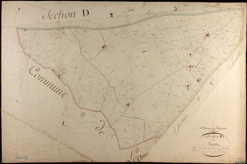 Saint-Étienne-de-Tulmont - Section C - Les Gatilles, 1ère feuille