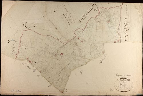 Saint-Étienne-de-Tulmont - Section D - Rastel, 1ère feuille