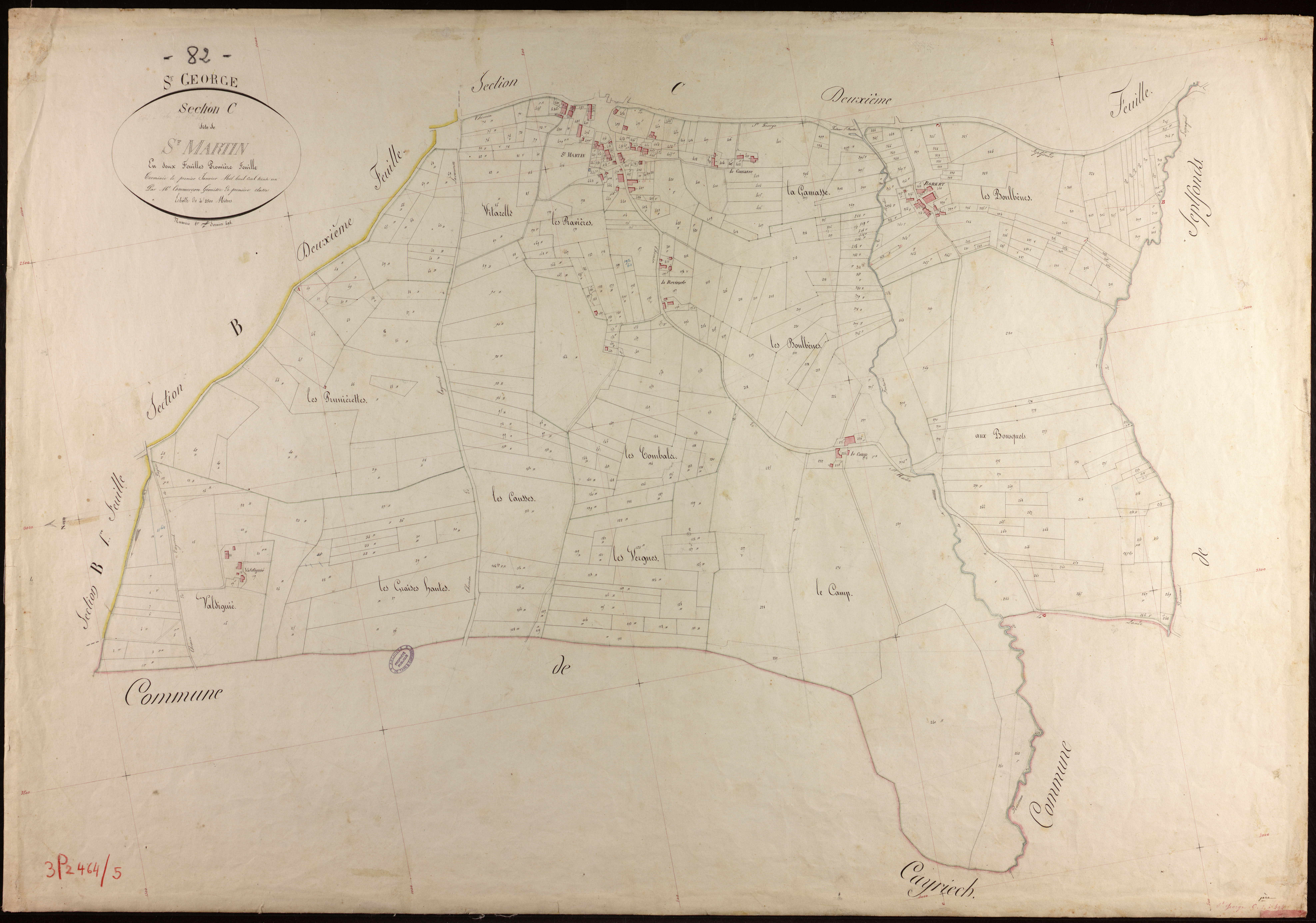 Saint-Georges - Section C - Saint-Martin, 1ère feuille