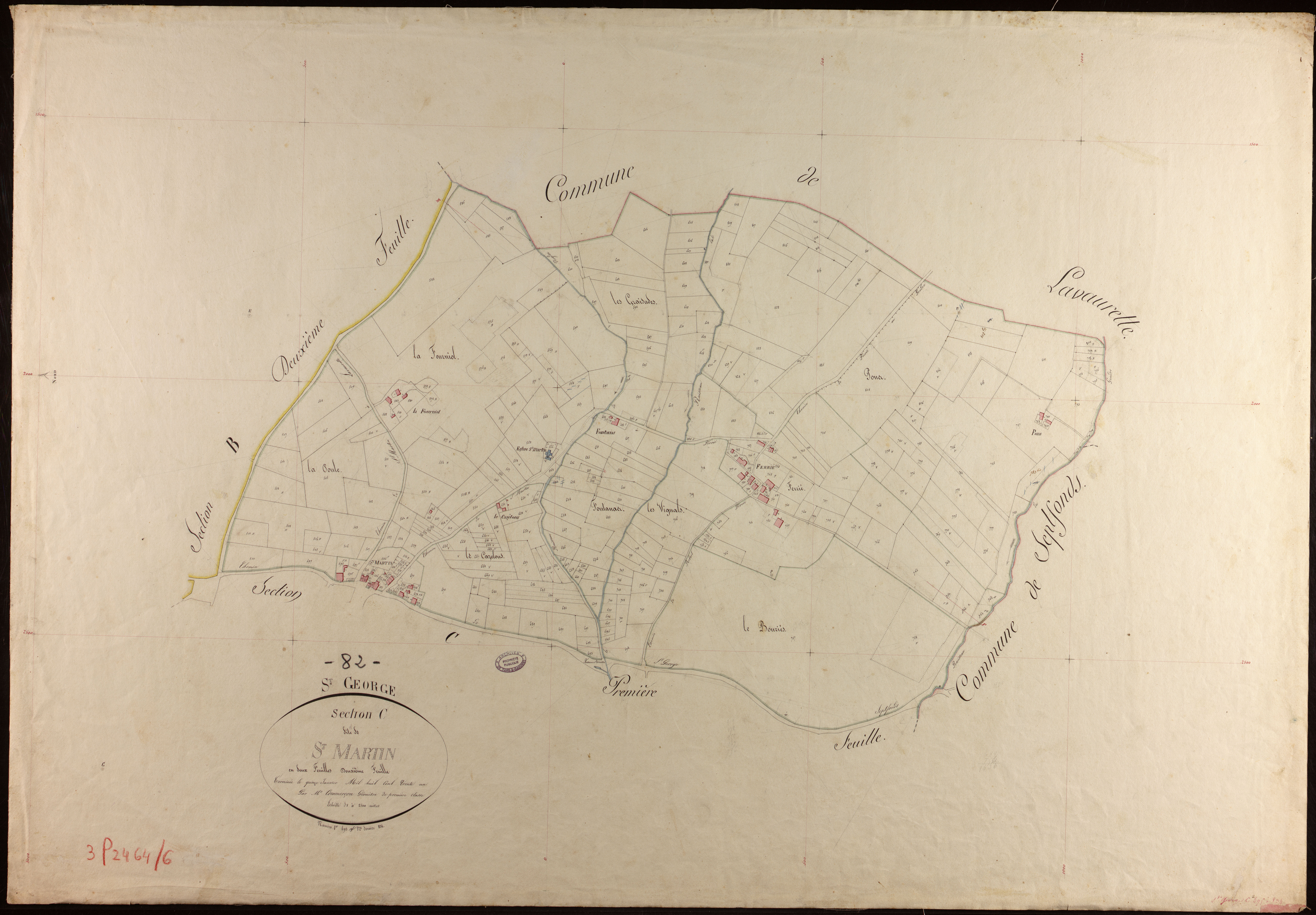 Saint-Georges - Section C - Saint-Martin, 2e feuille