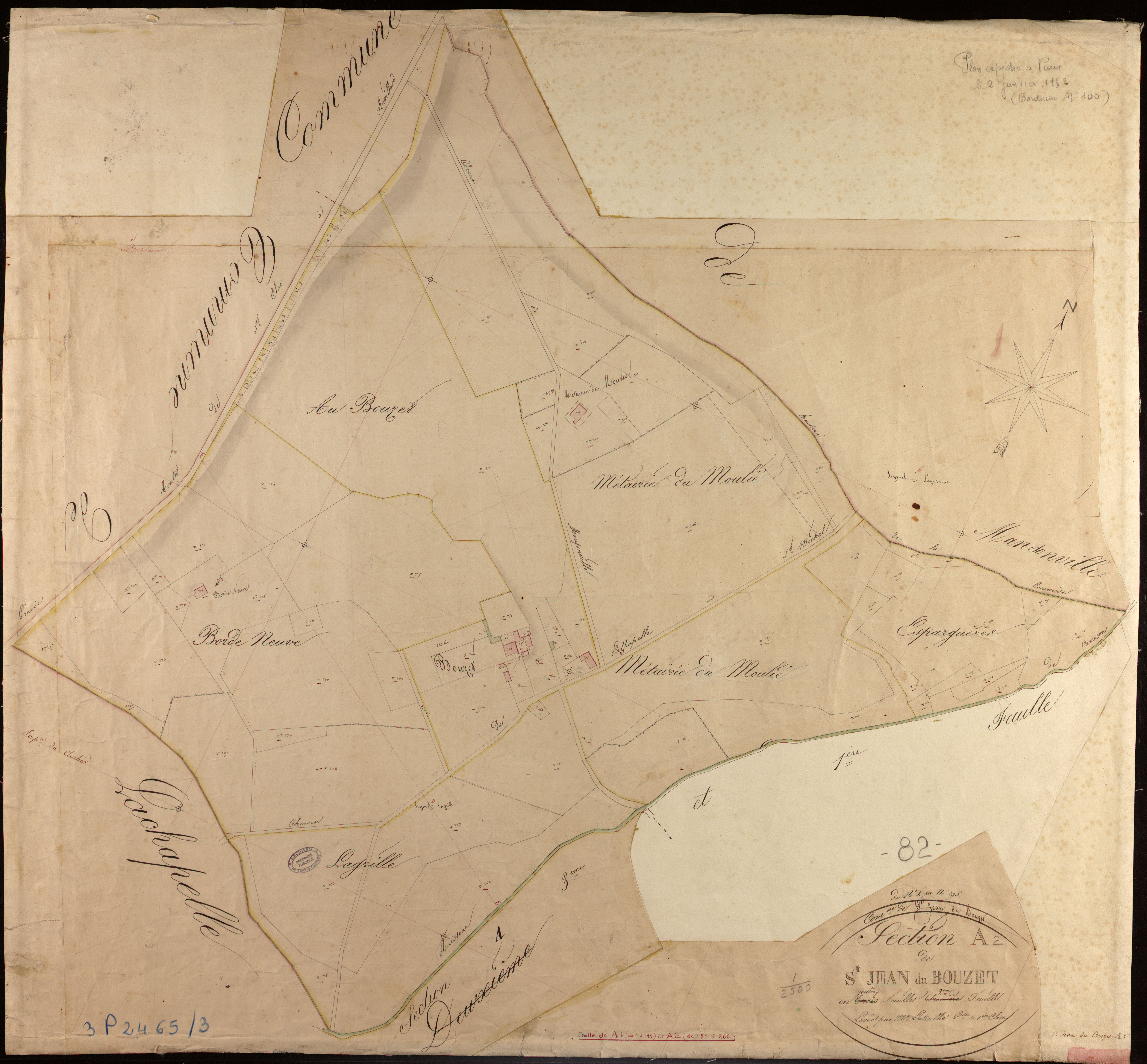 Saint-Jean-du-Bouzet - Section A - Saint-Jean-du- Bouzet, 2e feuille
