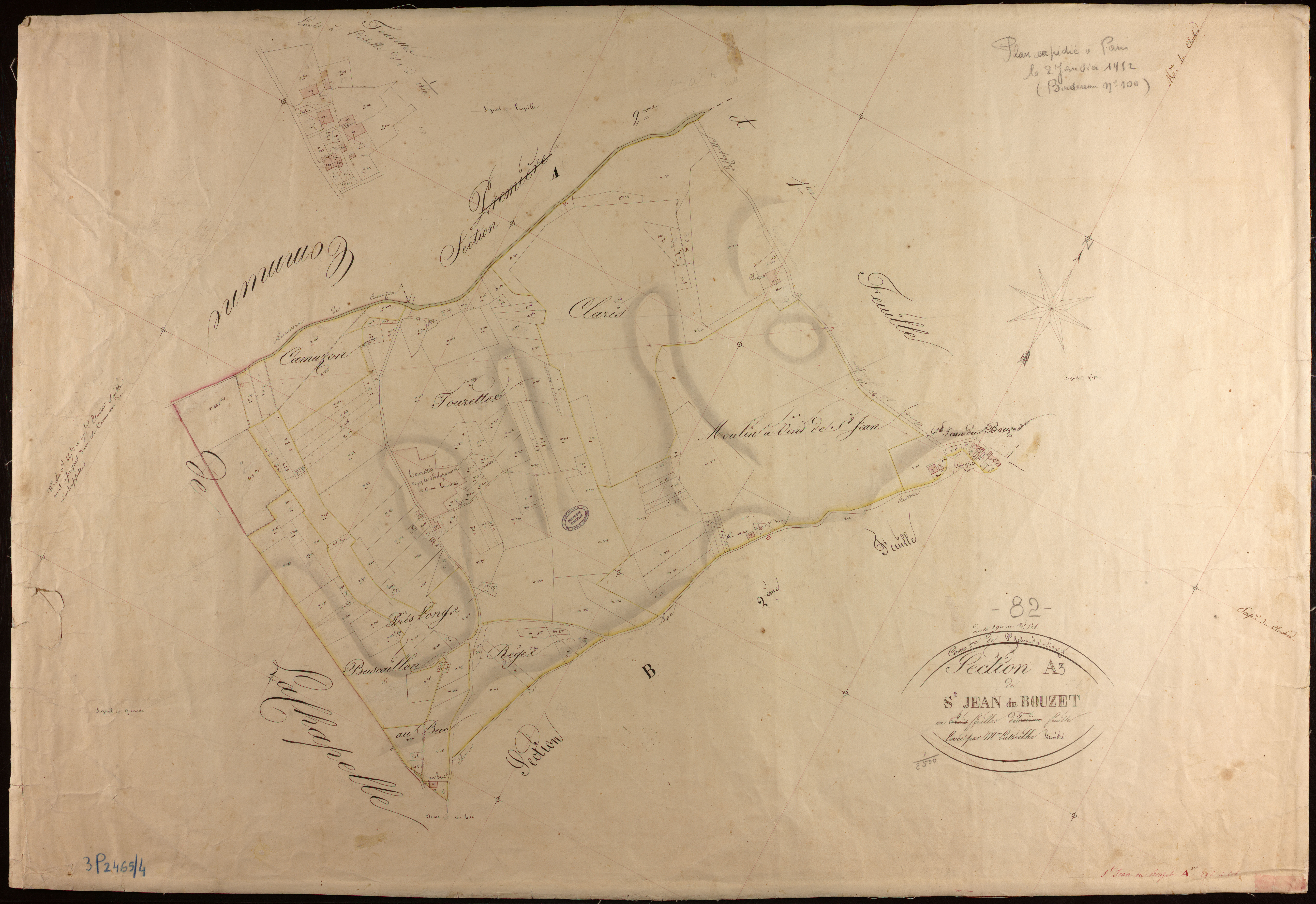 Saint-Jean-du-Bouzet - Section A - Saint-Jean-du-Bouzet, 3e feuille