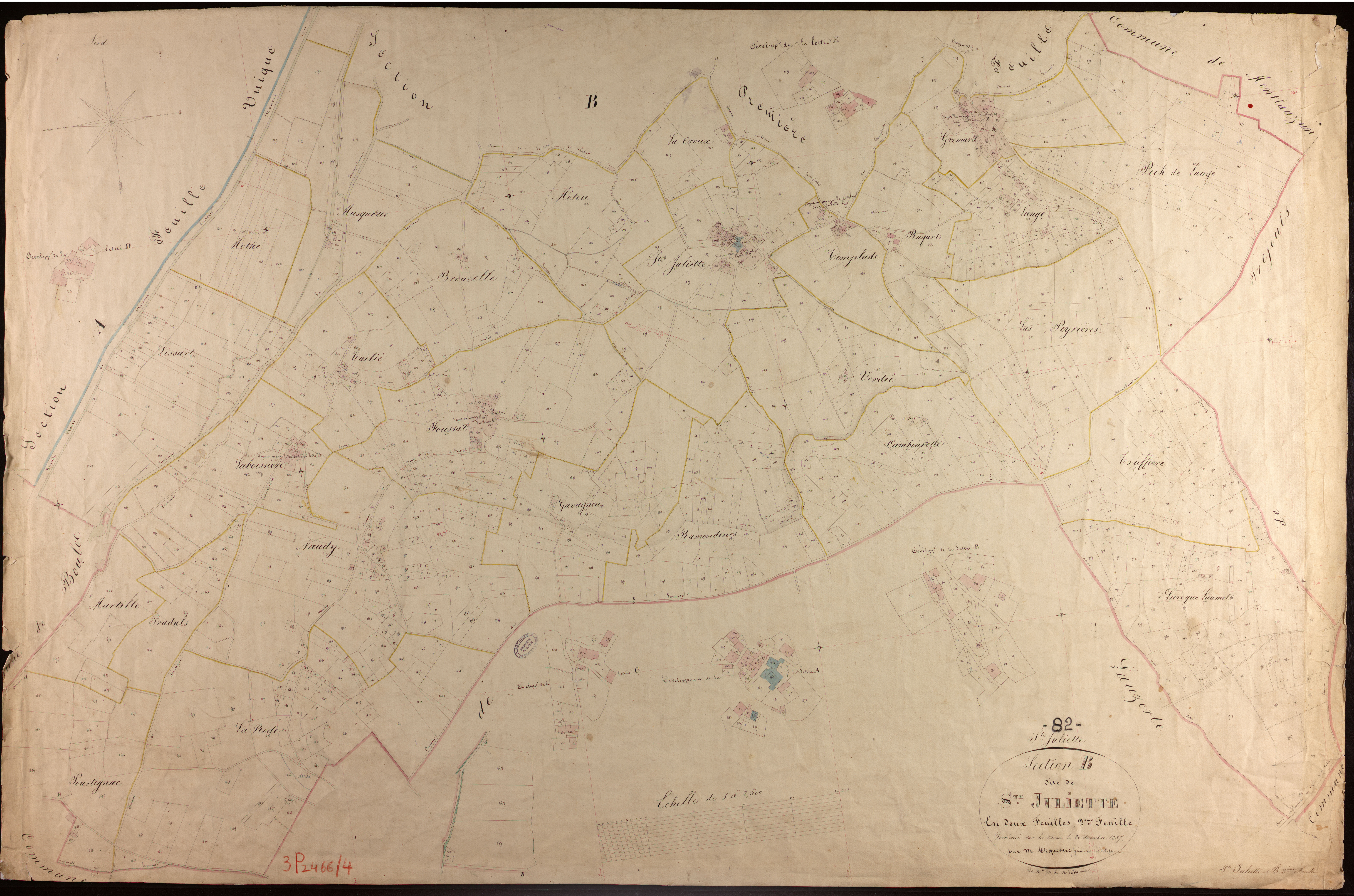 Sainte-Juliette - Section B - Sainte-Juliette, 2e feuille