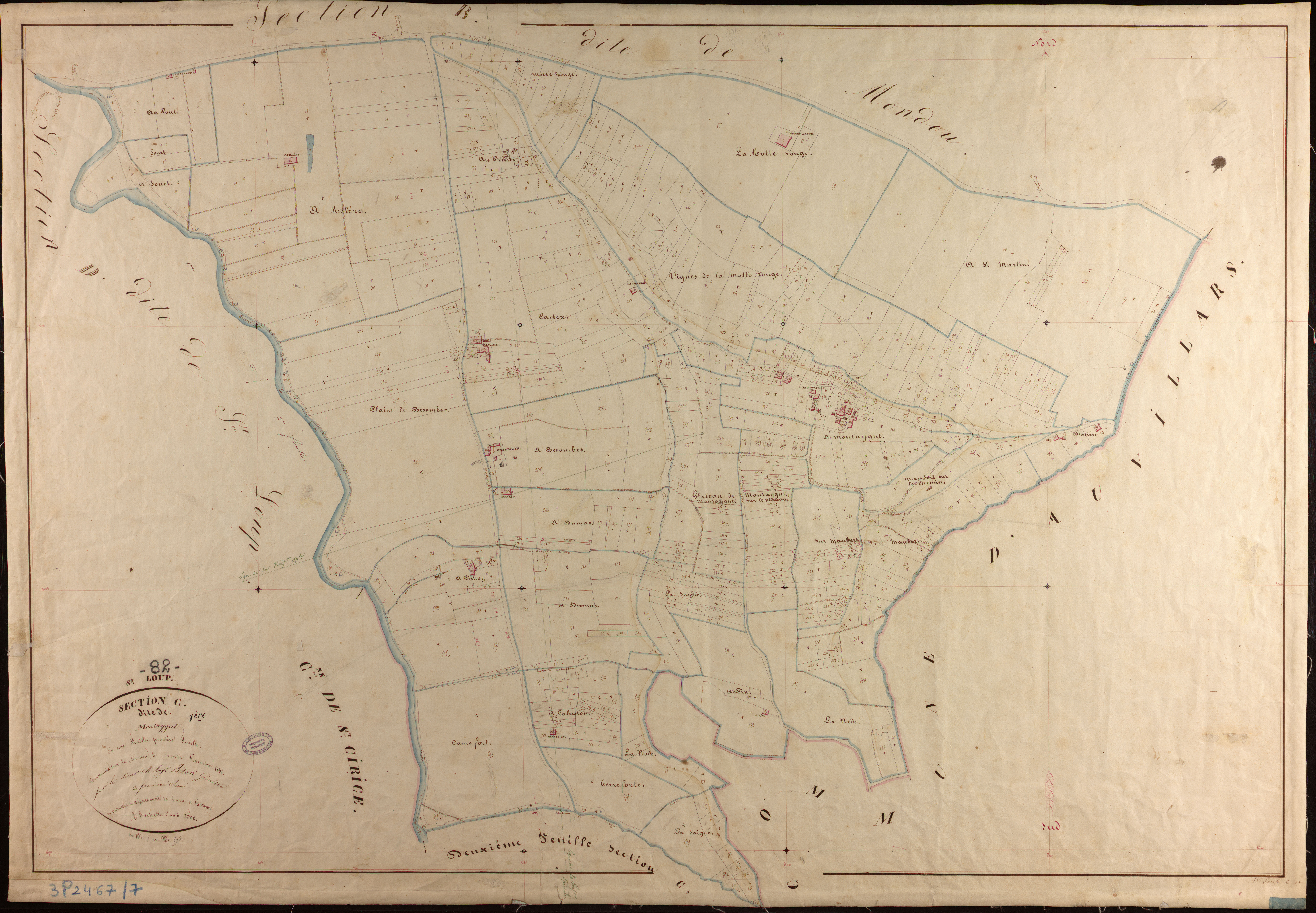 Saint-Loup - Section C - Montaygut, 1ère feuille