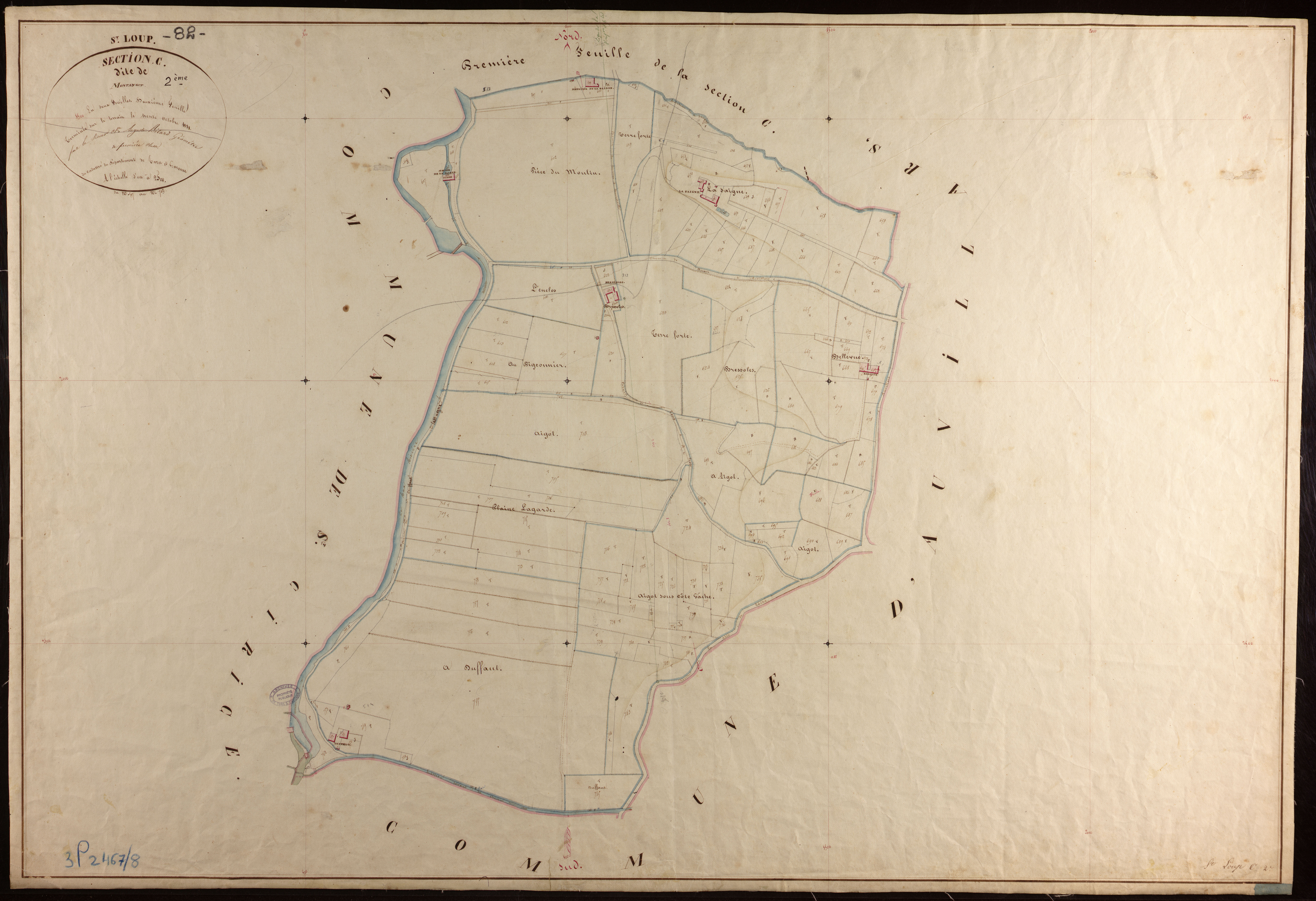 Saint-Loup - Section C - Montaygut, 2e feuille