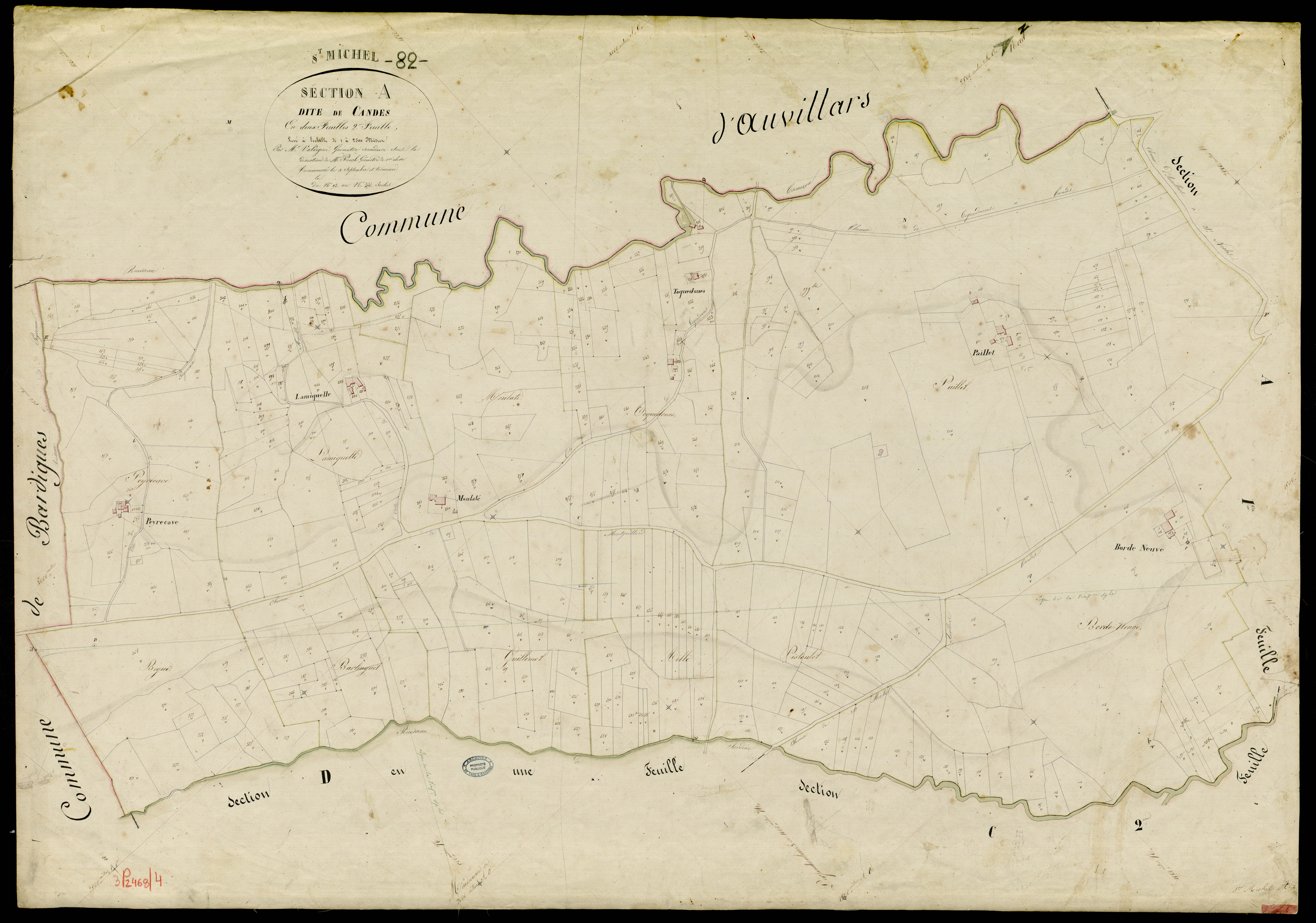 Saint-Michel - Section A - Candès, 2e feuille
