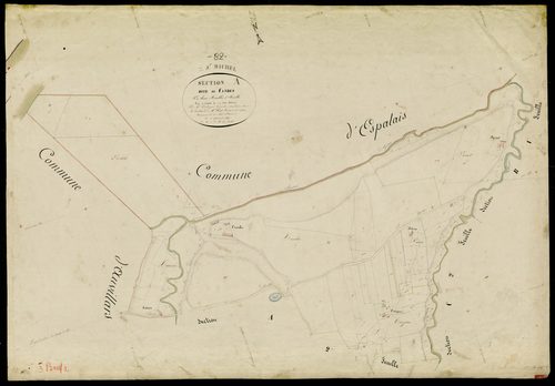 Saint-Michel - Section A - Candès, 1ère feuille