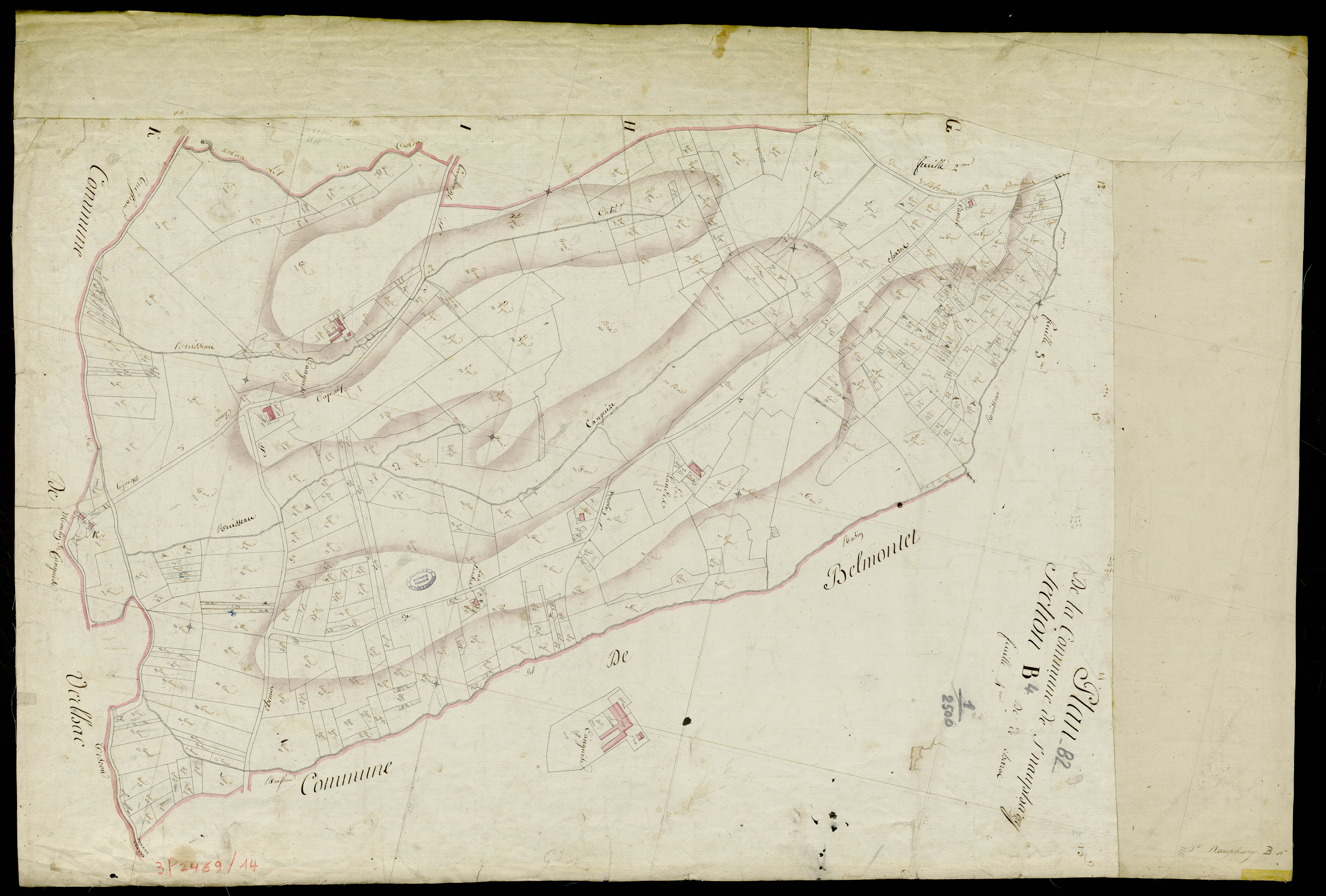 Saint-Nauphary - Section B - Charros, 4e feuille