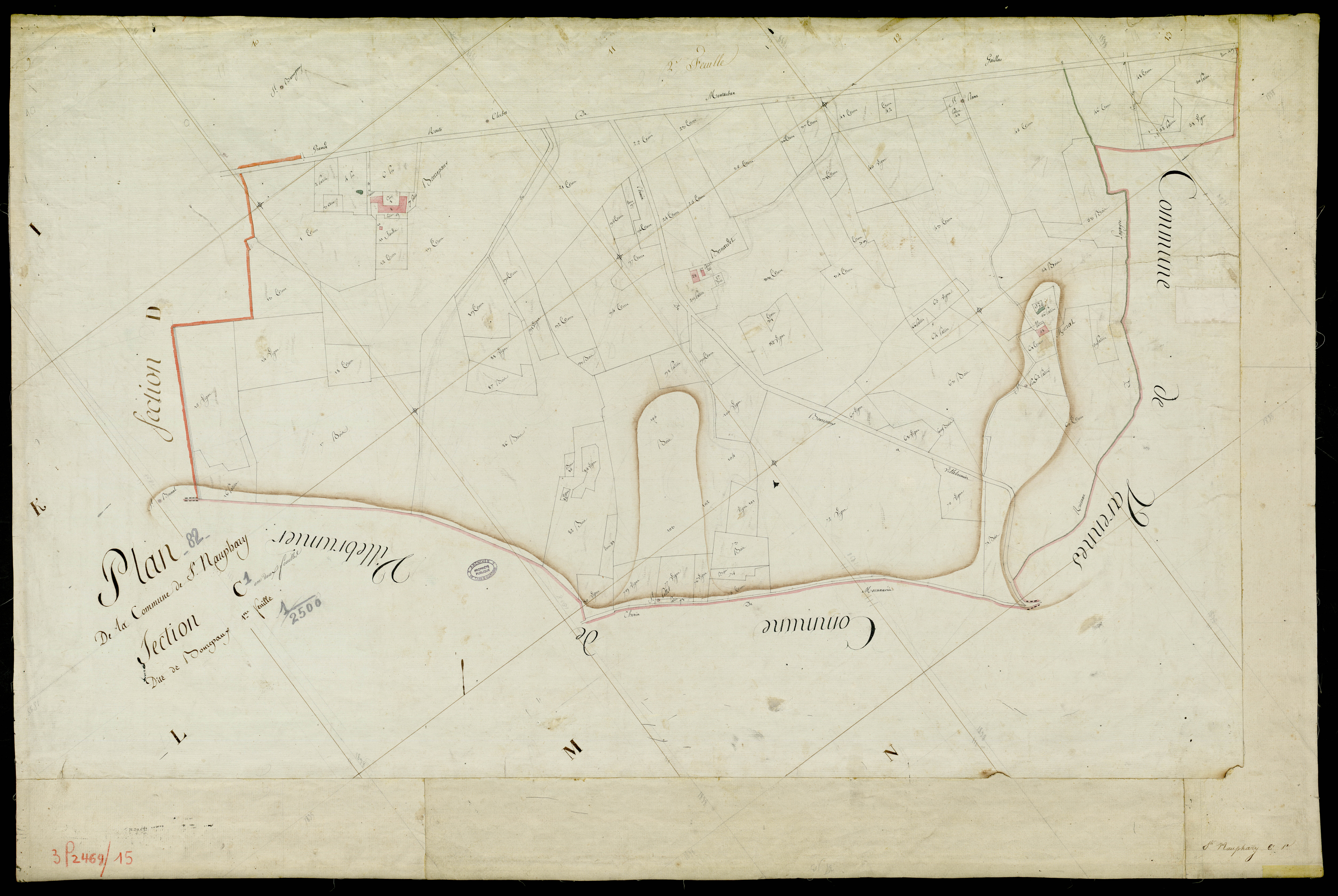 Saint-Nauphary - Section C - Bonrepaux, 1ère feuille