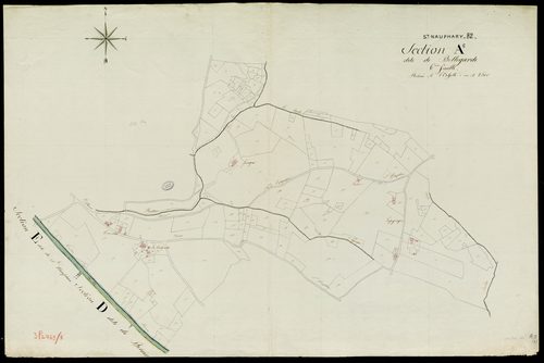 Saint-Nauphary - Section A - Bellegarde, 5e feuille, 1ère partie