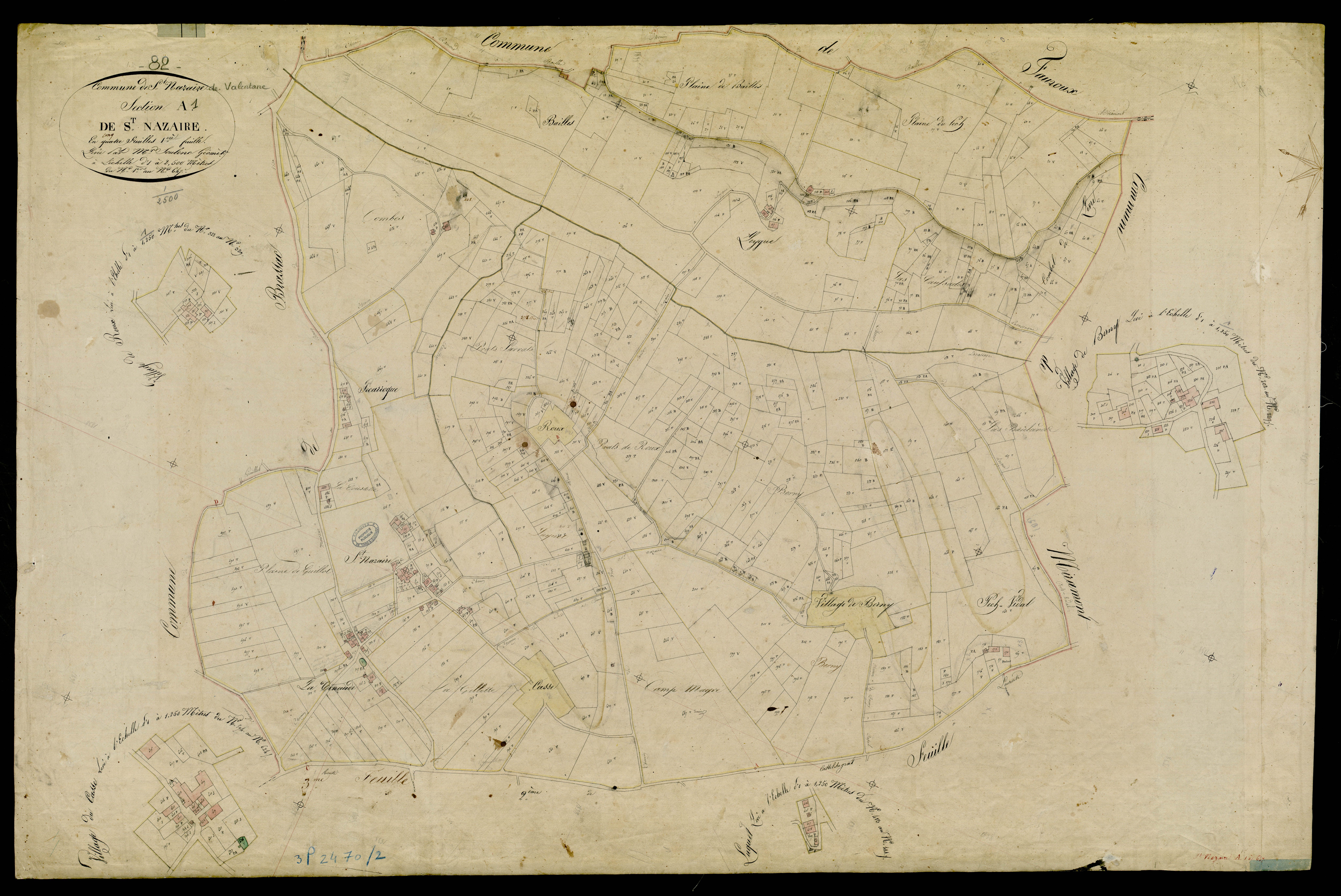Saint-Nazaire-de-Valentane - Section A - Saint-Nazaire, 1ère feuille