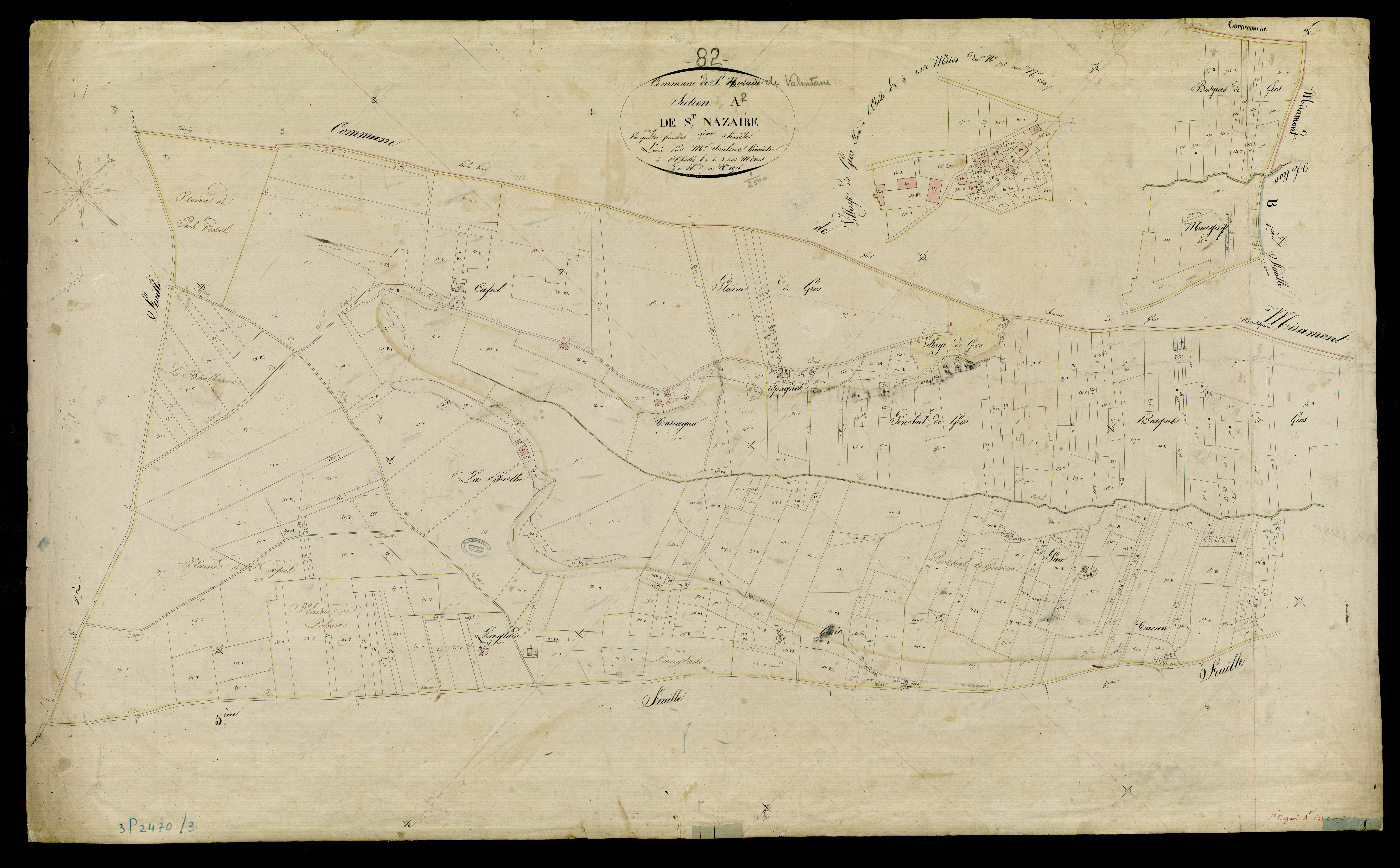 Saint-Nazaire-de-Valentane - Section A - Saint-Nazaire, 2e feuille