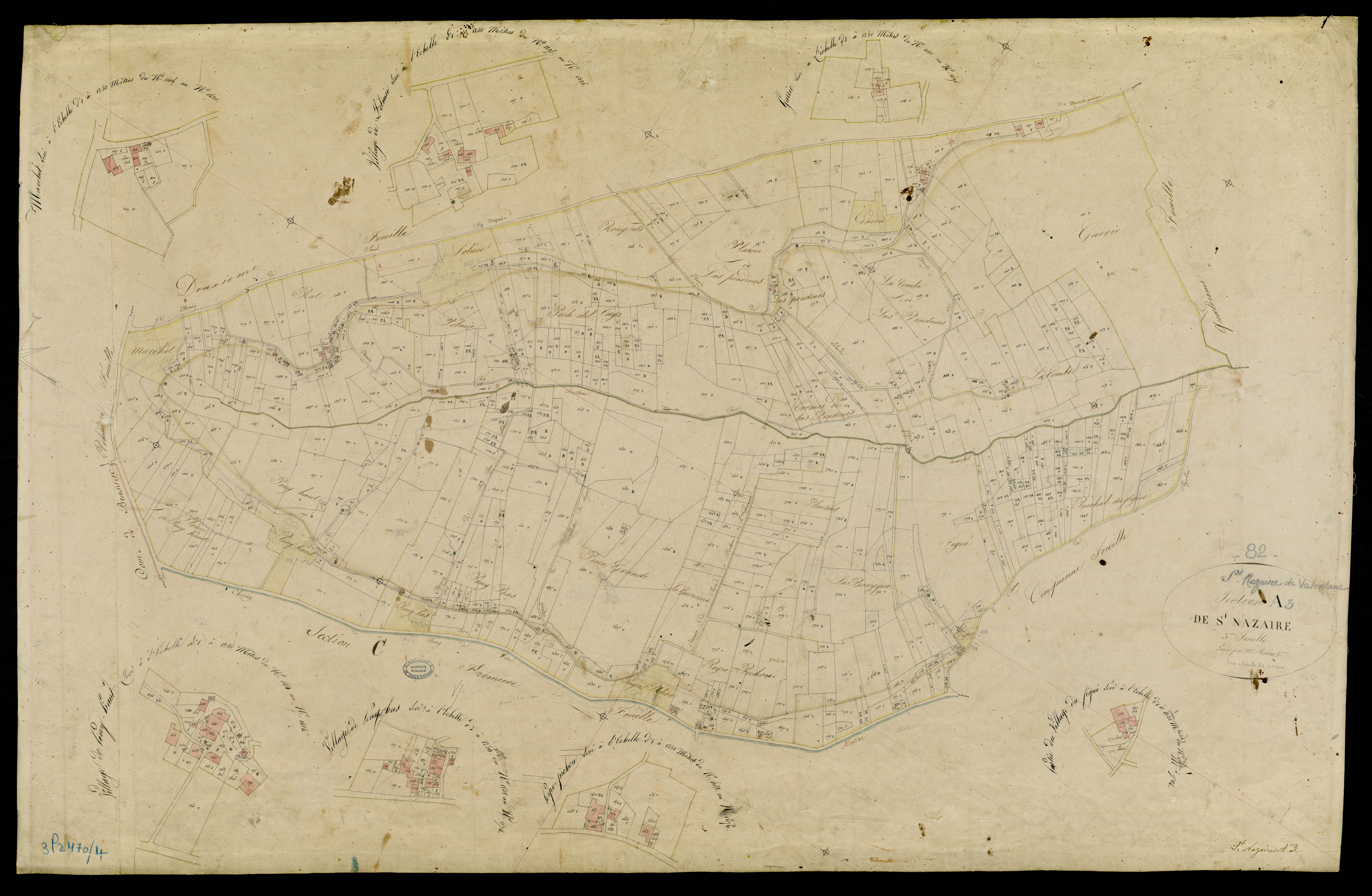 Saint-Nazaire-de-Valentane - Section A - Saint-Nazaire, 3e feuille